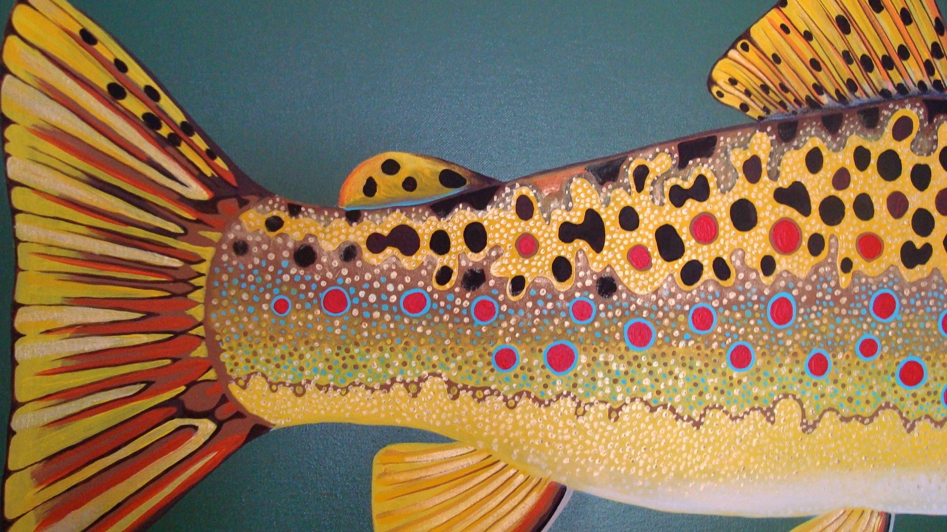1920x1080 Rainbow Trout Wallpaper | Trout art, Rainbow trout picture, Fish quilt