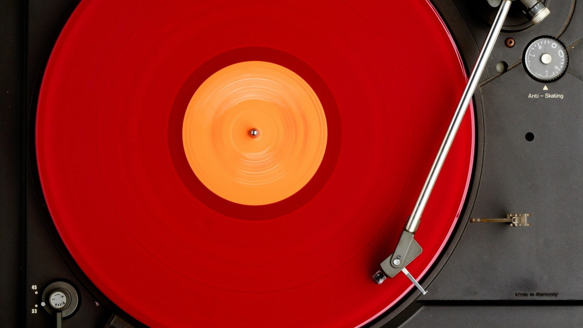 1920x1080 Red and black turntable, record players, turntables HD wallpaper | Wallpaper Flare