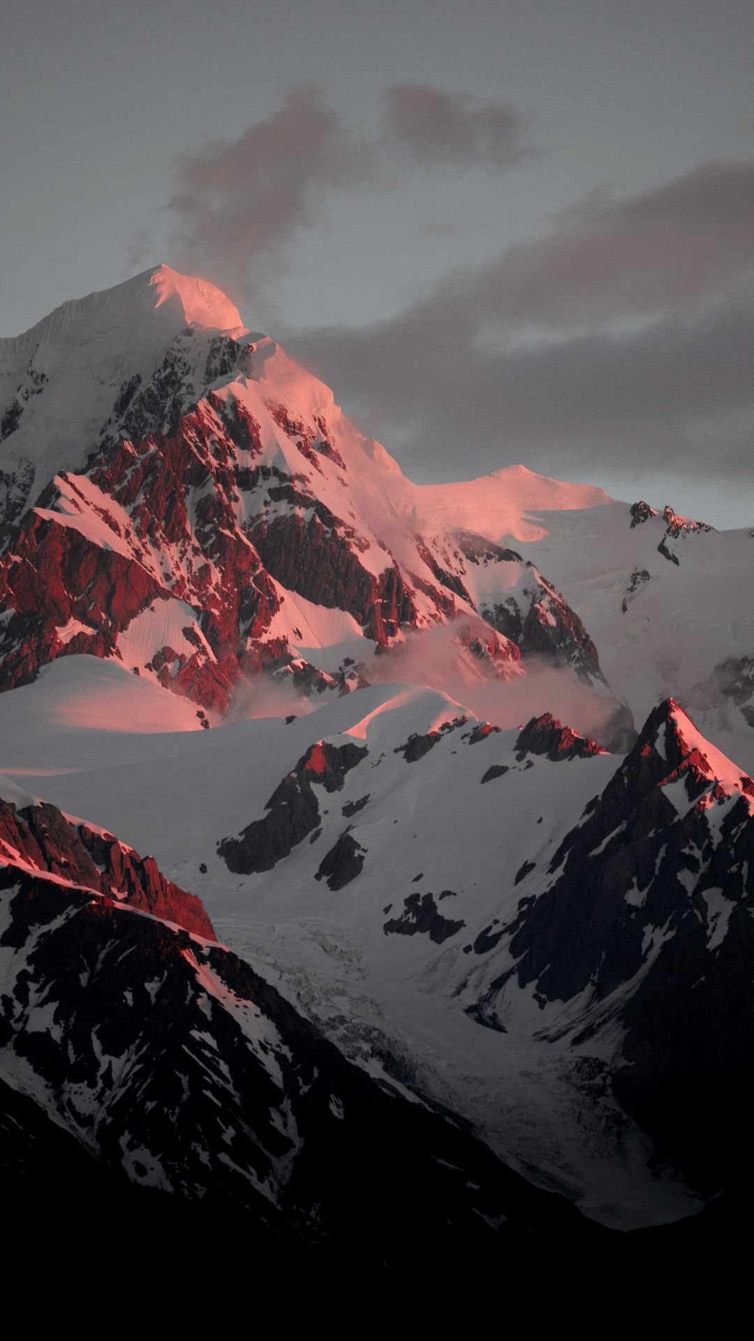 1080x1920 Snow mountains, sunset, glow Wallpaper | Landscape photography, Mountains aesthetic, Landscape