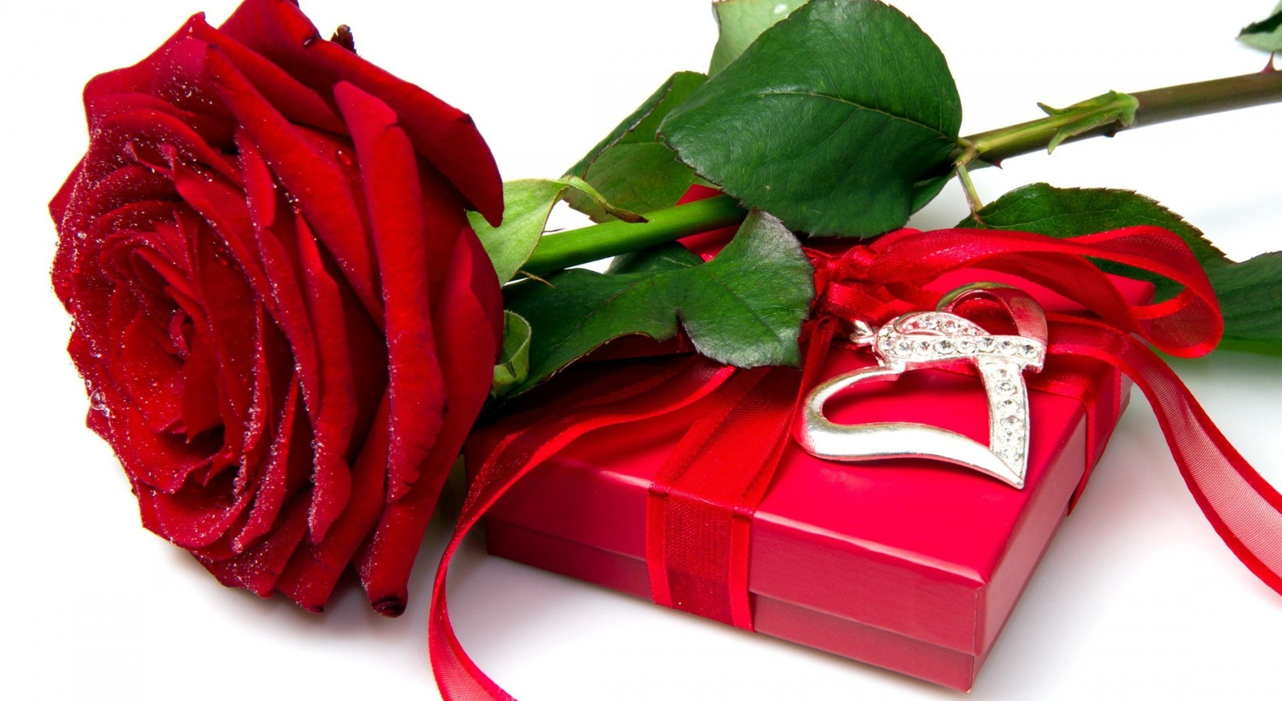 2560x1401 red, Rose, Heart, Love, Flower, Box Wallpapers HD / Desktop and Mobile Backgrounds