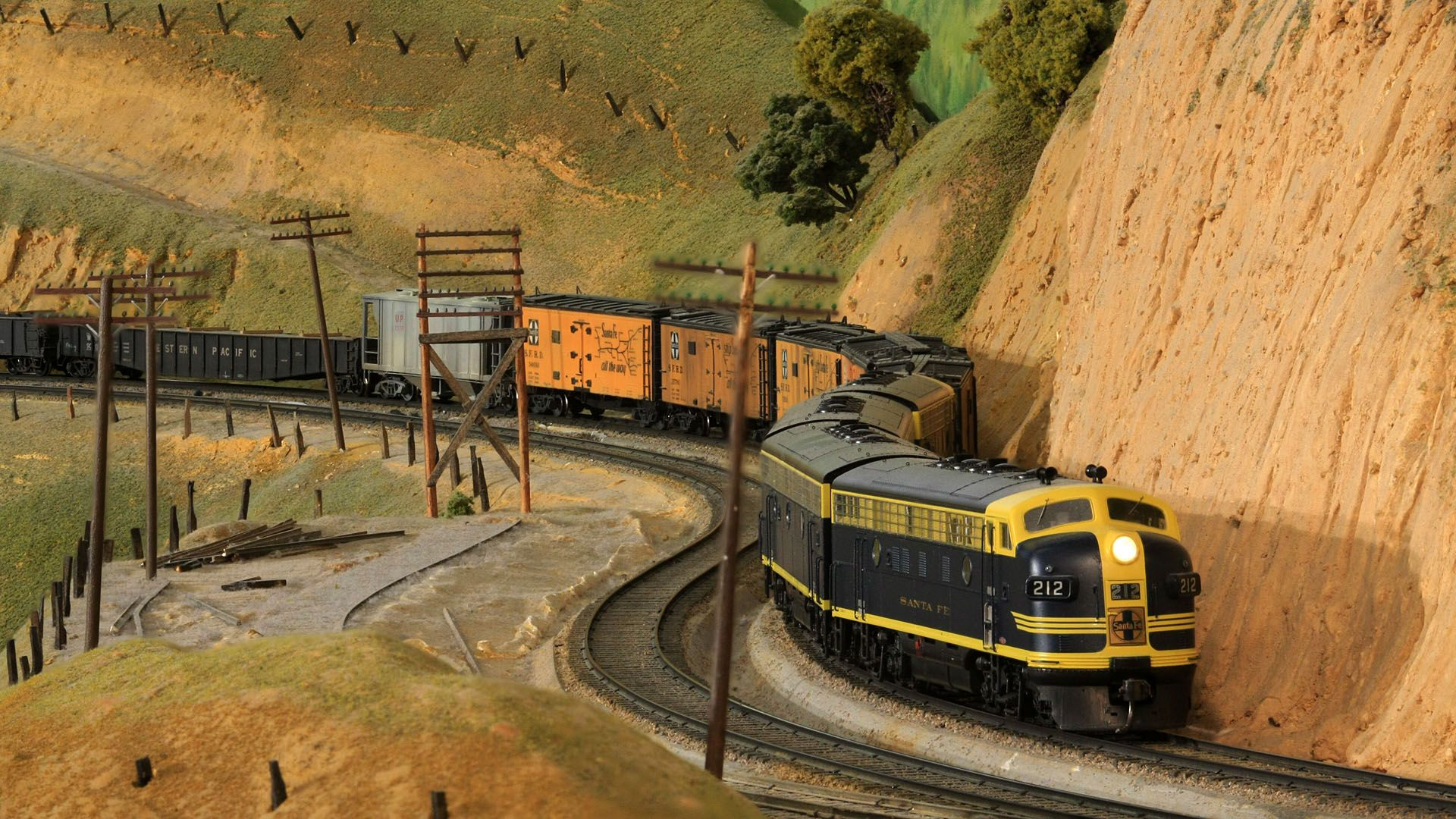 1920x1080 San Diego Railroad Museum Gallery Hd Wallpaper #1336 Country ... | Ho model trains, Model trains, Model train scenery