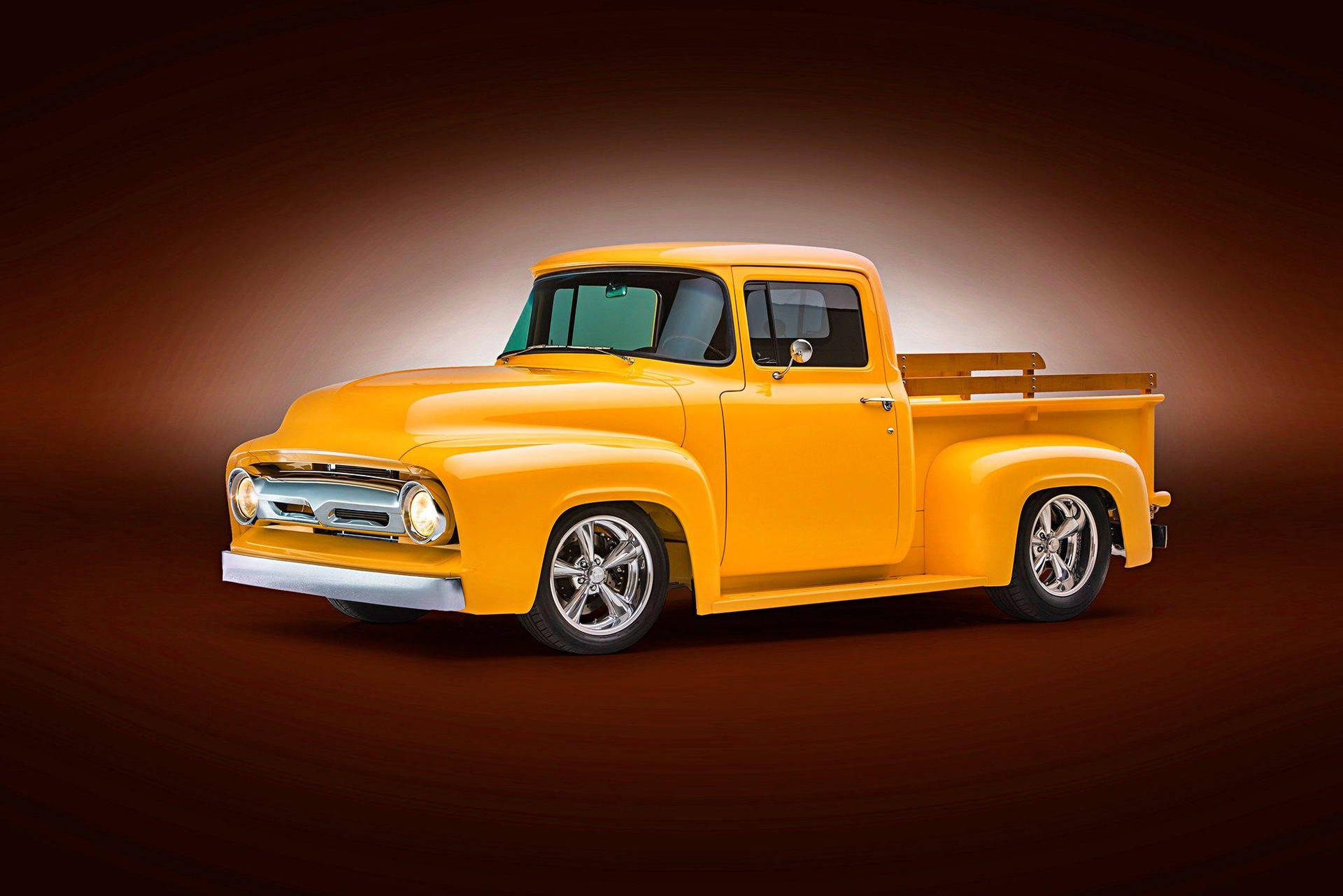 1920x1281 Download Yellow Orange Old Ford Truck Wallpaper