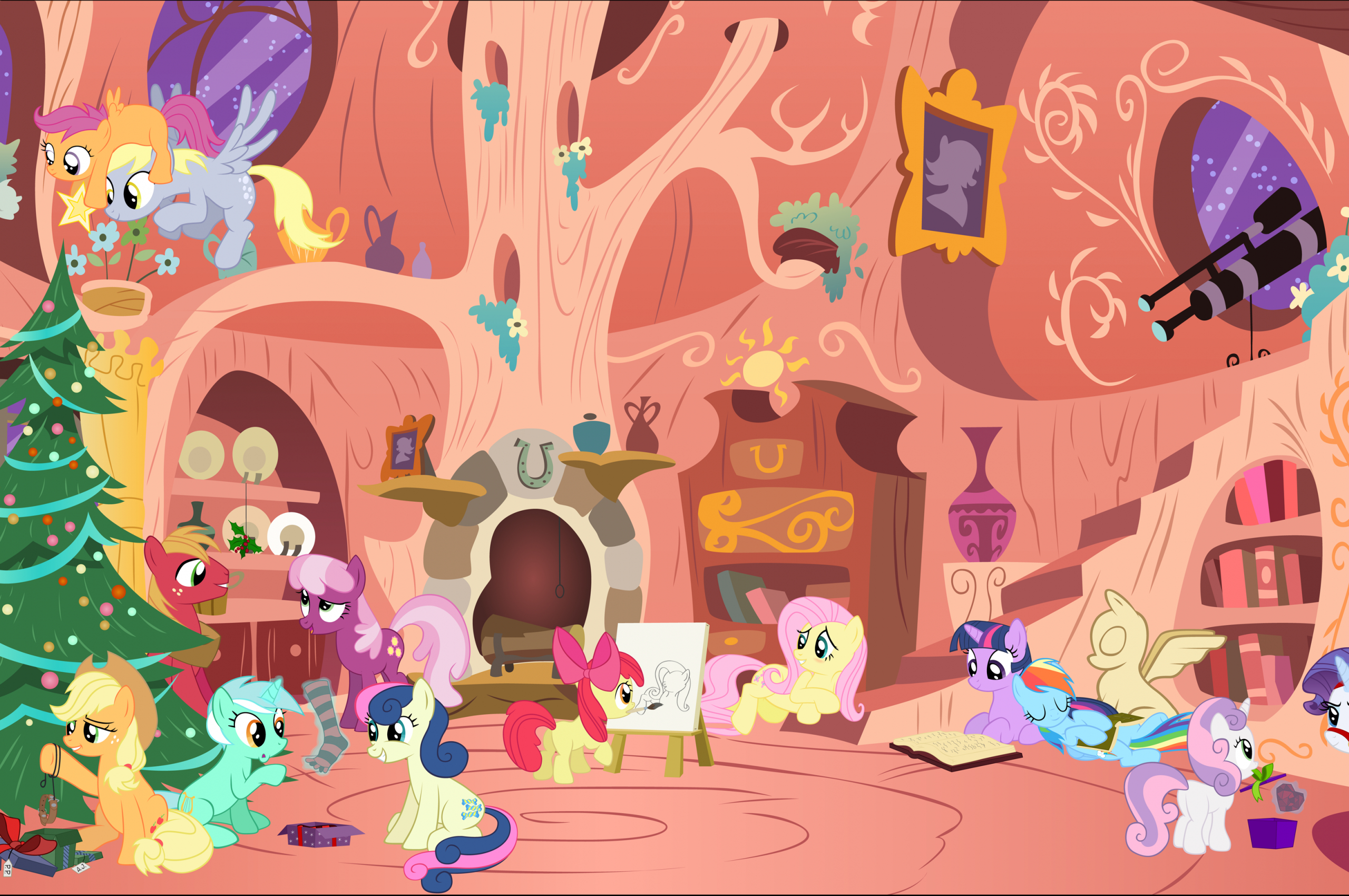 2560x1700 My Little Pony Christmas Wallpapers Top Free My Little Pony Christmas Backgrounds