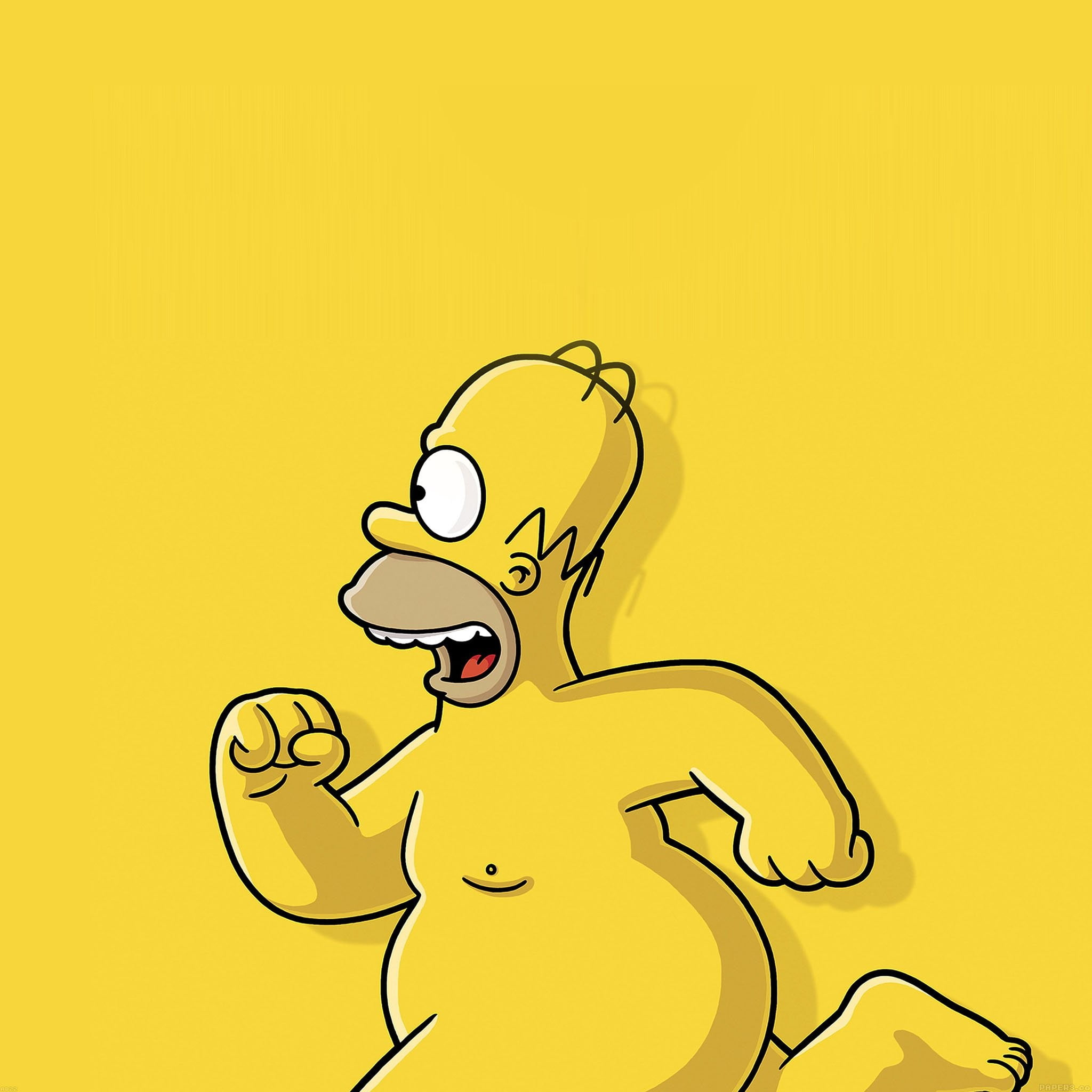2048x2048 Simpson character illustration, Homer Simpson, The Simpsons HD wallpaper |