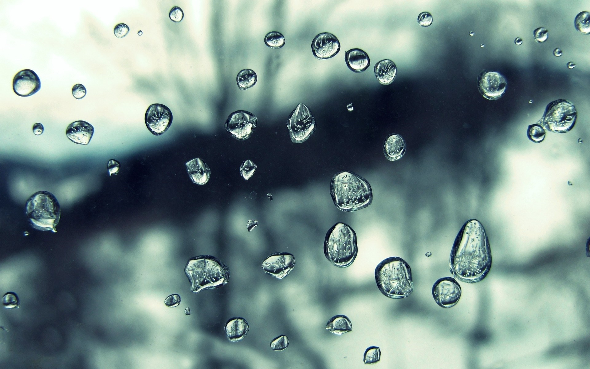 1920x1200 Water Drops Condensation Window Wallpaper [