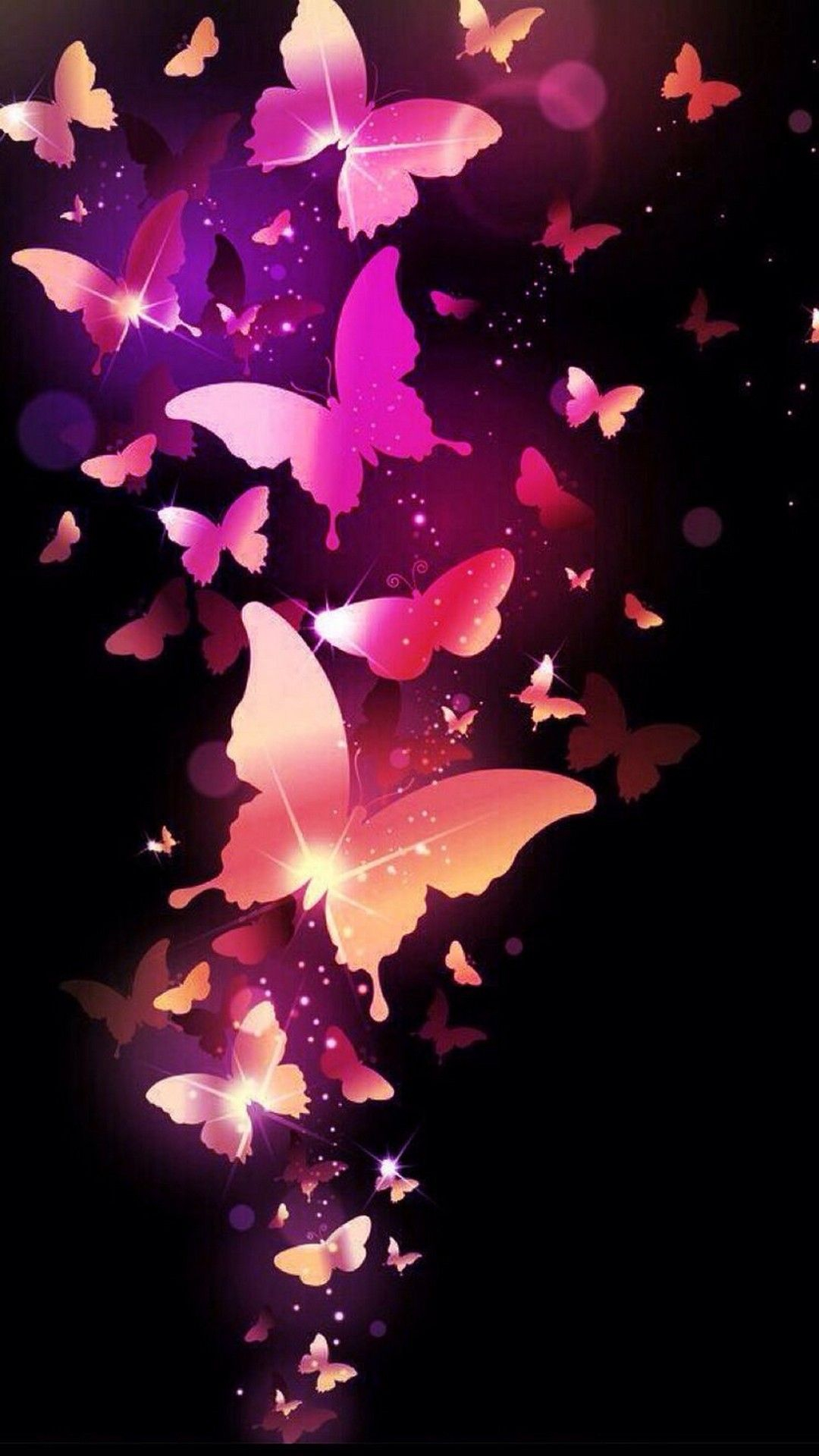 1080x1920 Wallpapers Phone Pink Butterfly 2019 Android Wallpapers | Butterfly wallpaper, Neon wallpaper, Butterfly wallpaper backgrounds