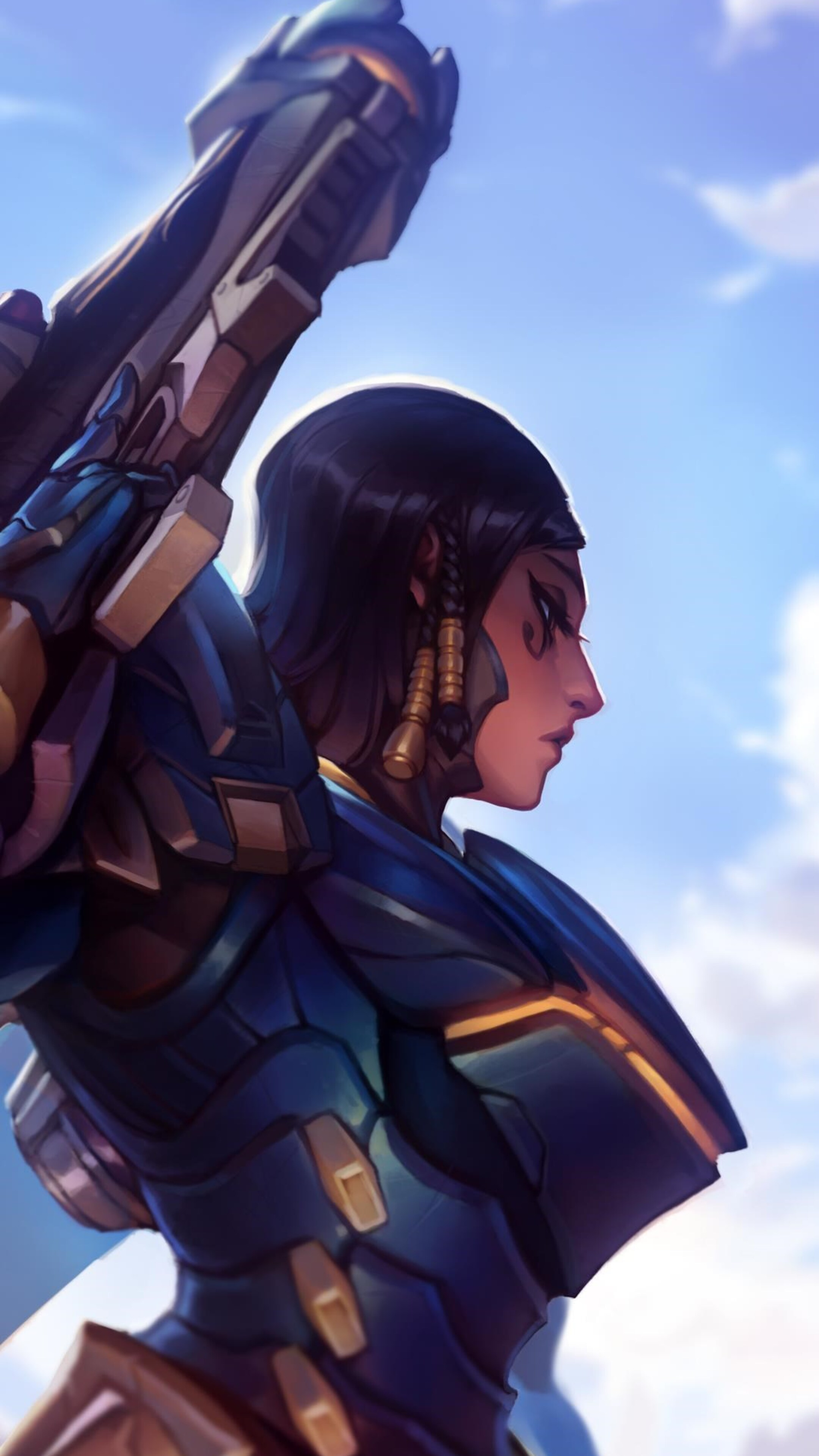 2160x3840 Pharah Overwatch Art By KNKL Sony Xperia X,XZ,Z5 Premium HD 4k Wallpapers, Images, Backgrounds, Photos and Pictures