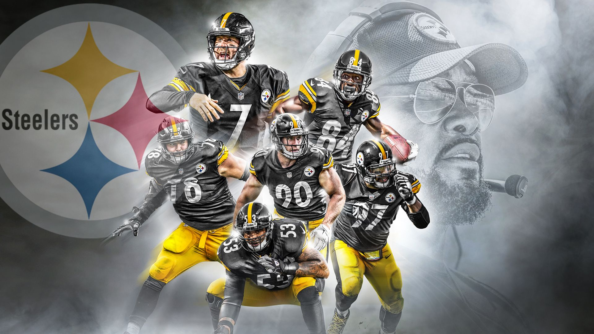 1920x1080 Pittsburgh Steelers Wallpaper with Picture of Players and Coach HD Wallpapers | Wallpapers Download | High Resolution Wallpapers | Pittsburgh steelers wallpaper, Chicago bears wallpaper, Pittsburgh steelers