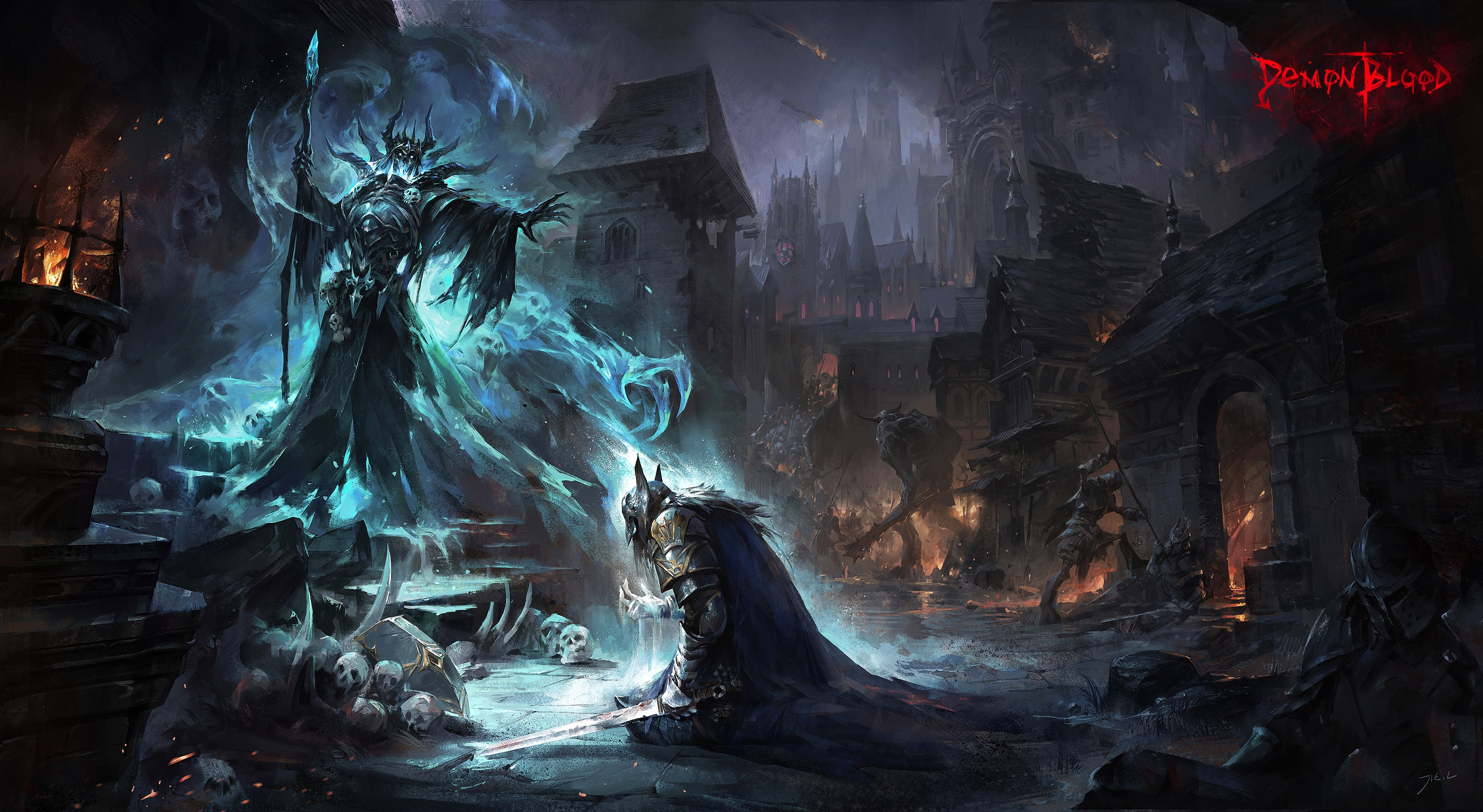 3000x1643 20+ Necromancer HD Wallpapers and Backgrounds