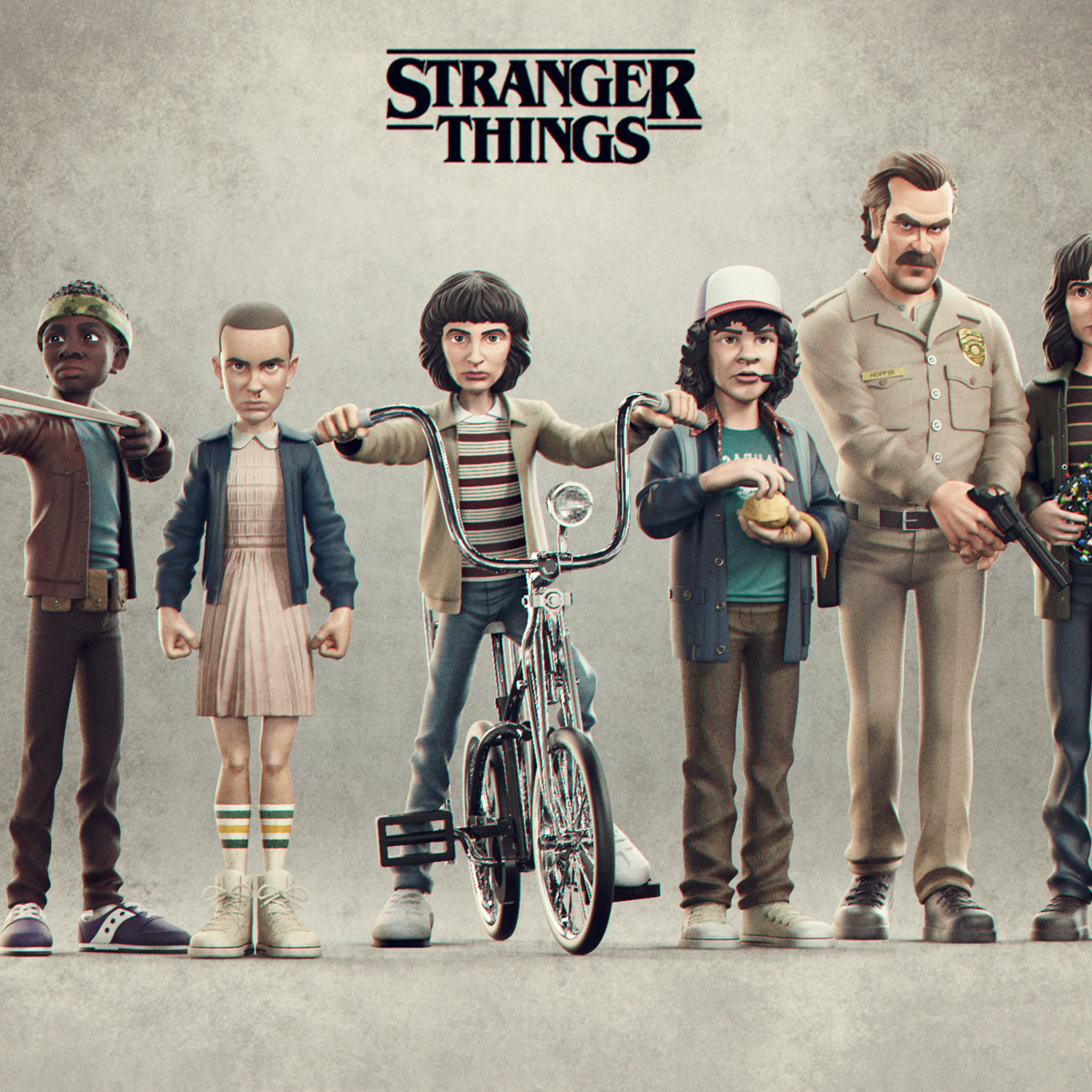2048x2048 Stranger Things Season 4 Artwork Ipad Air HD 4k Wallpapers, Images, Backgrounds, Photos and Pictures