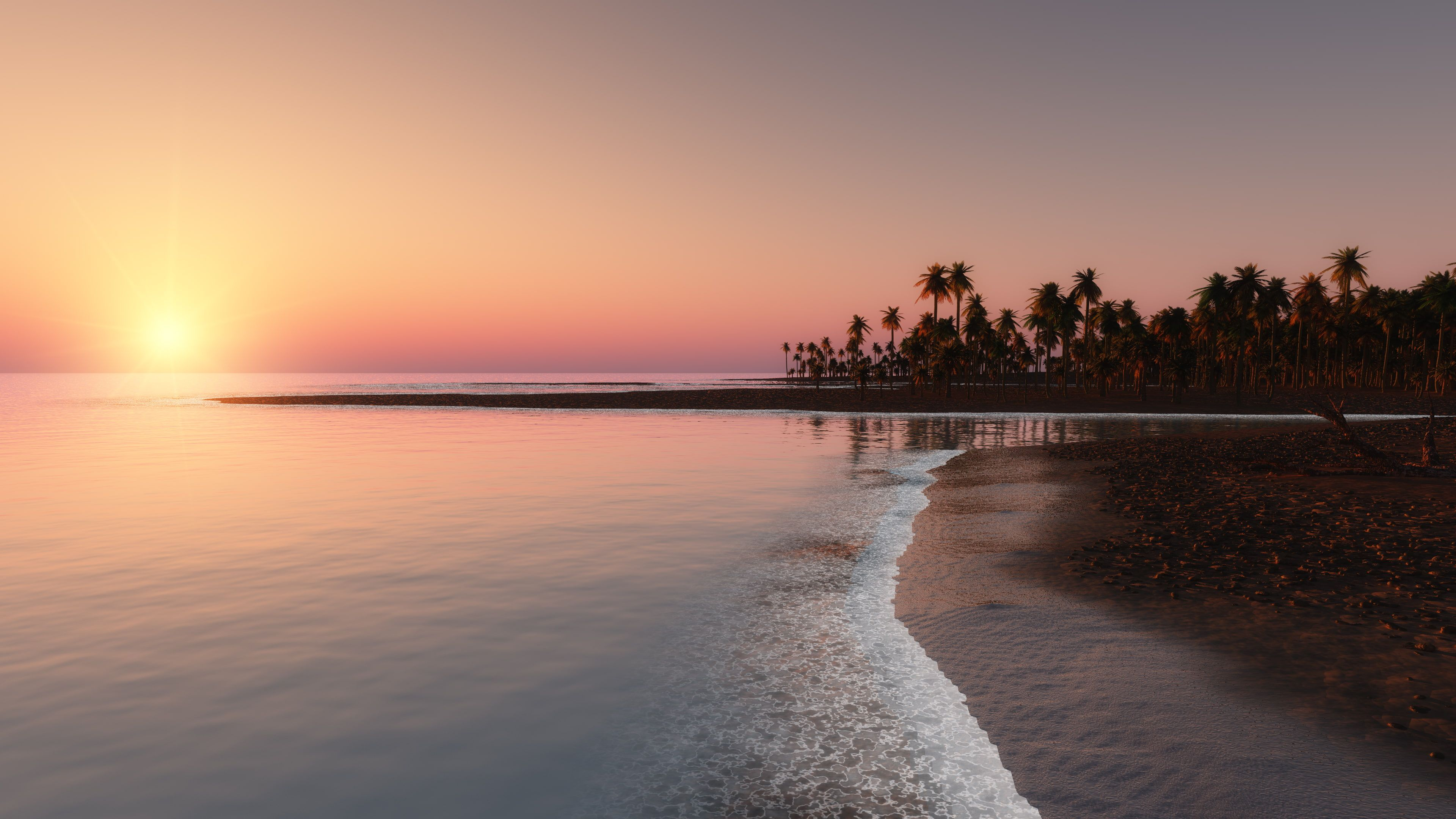3840x2160 4K #Landscape #Scenery #Sunset #Paradise #Beach #4K #wallpaper #hdwallpaper #desktop | Sunset landscape, Beach wallpaper, Landscape