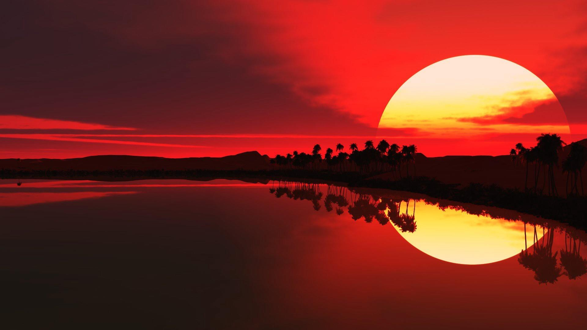 1920x1080 Red Sunrise Wallpapers Top Free Red Sunrise Backgrounds