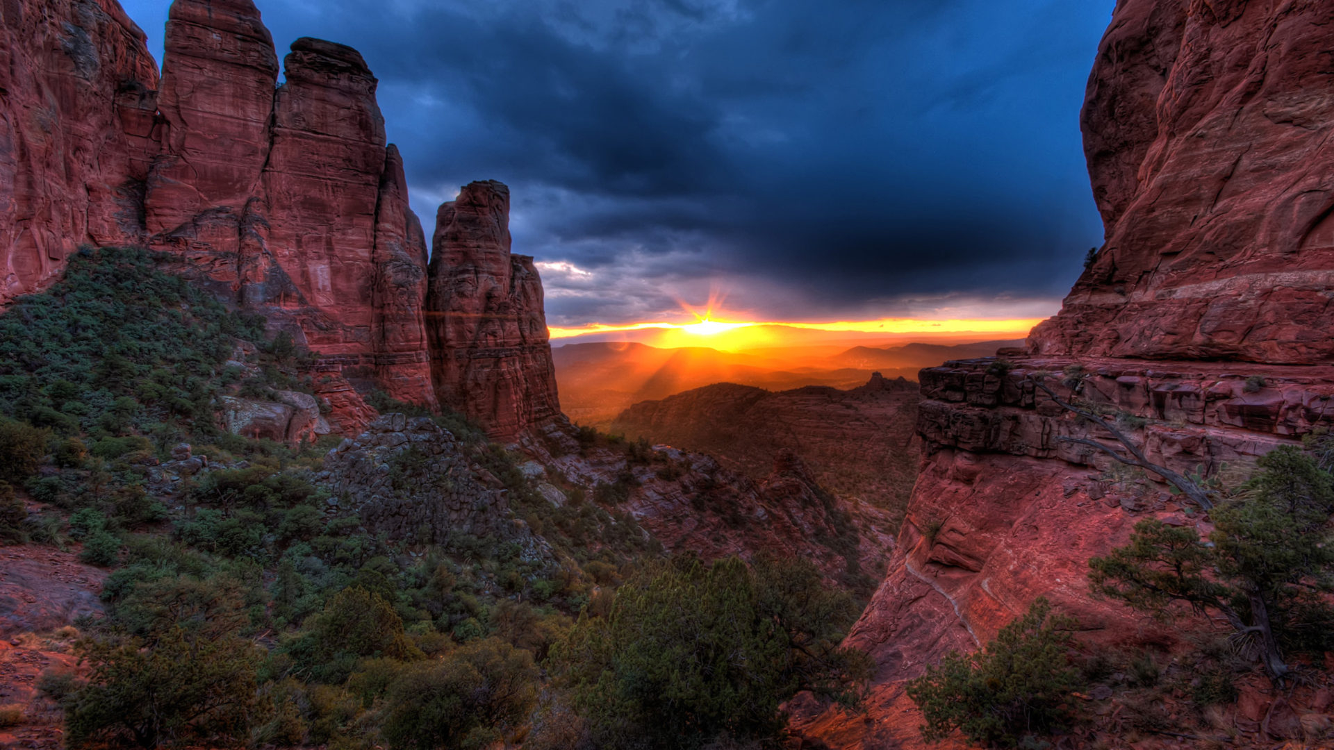 1920x1080 Sedona Arizona United States Sunset From Cathedral Butte Hd KDE Store