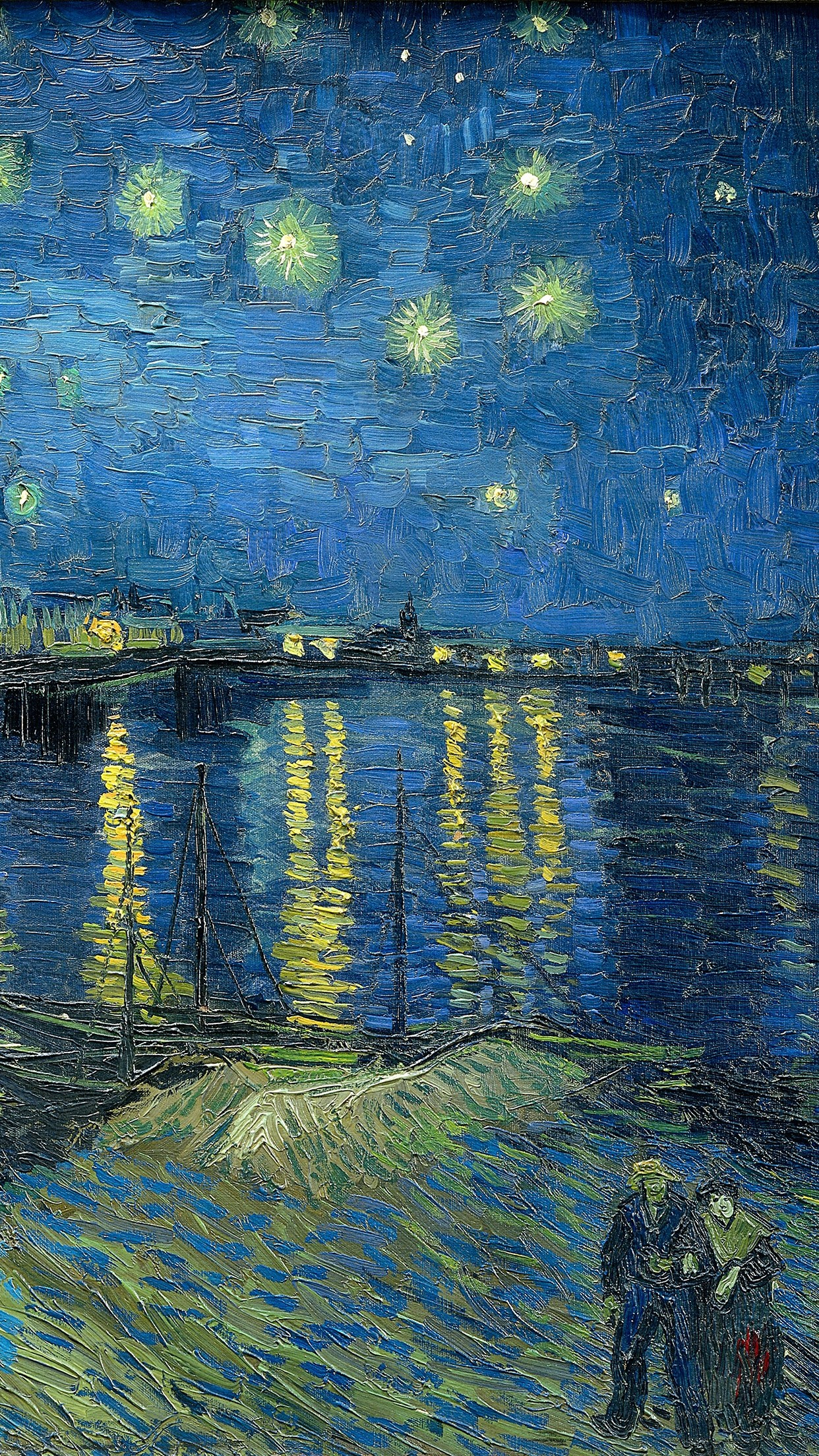 1242x2208 Starry Night Over the Rhone Wallpaper (54+ pictures