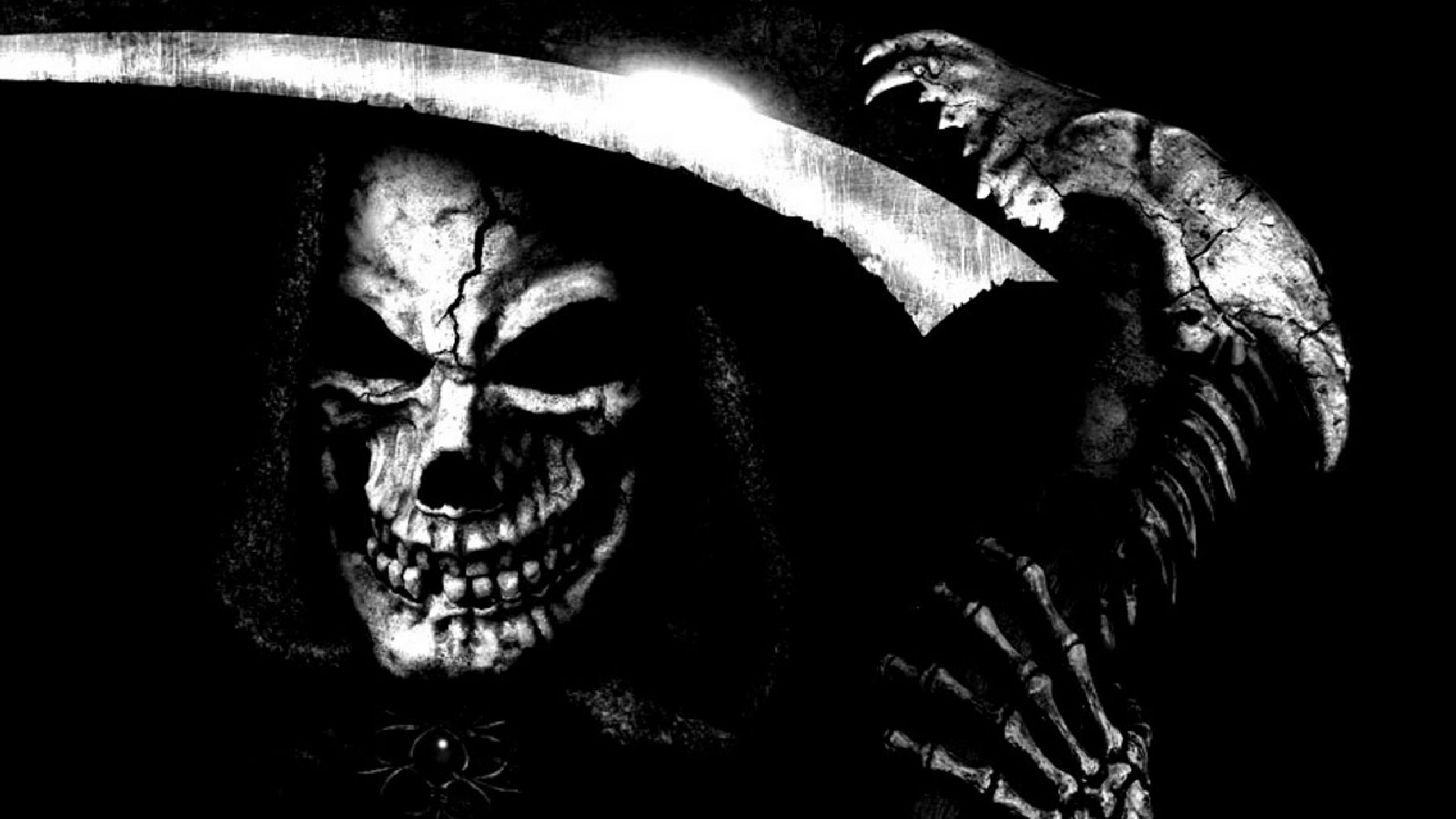 1920x1080 Dark Grim Reaper horror skeletons skull creepy f wallpaper | | 55393