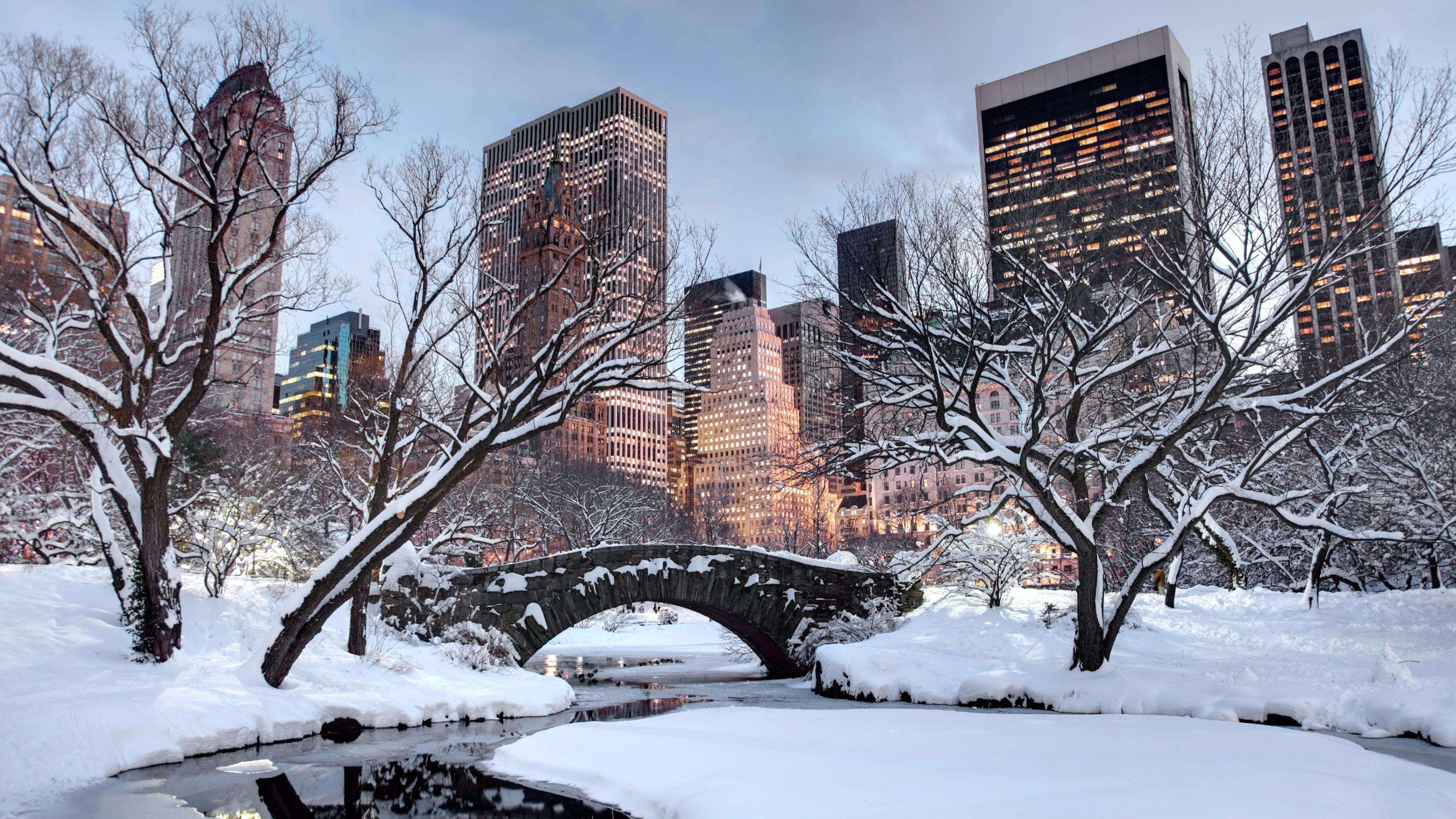 3840x2160 New York Snow Wallpapers Top Free New York Snow Backgrounds