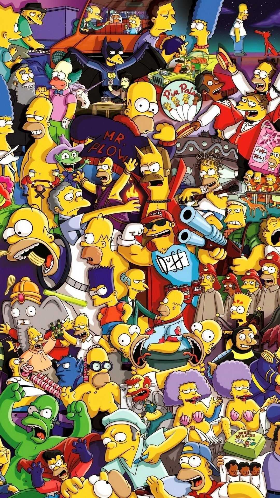 1080x1920 4K The Simpsons Wallpaper