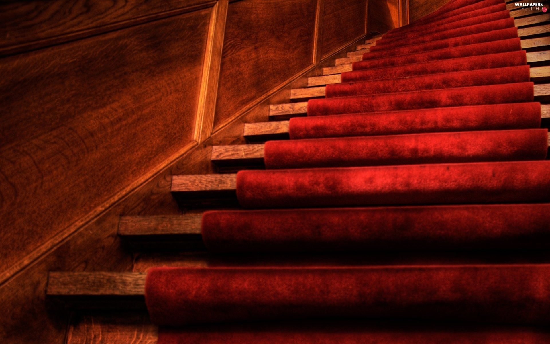 1920x1200 Red, carpet, Stairs Full HD Wallpapers: