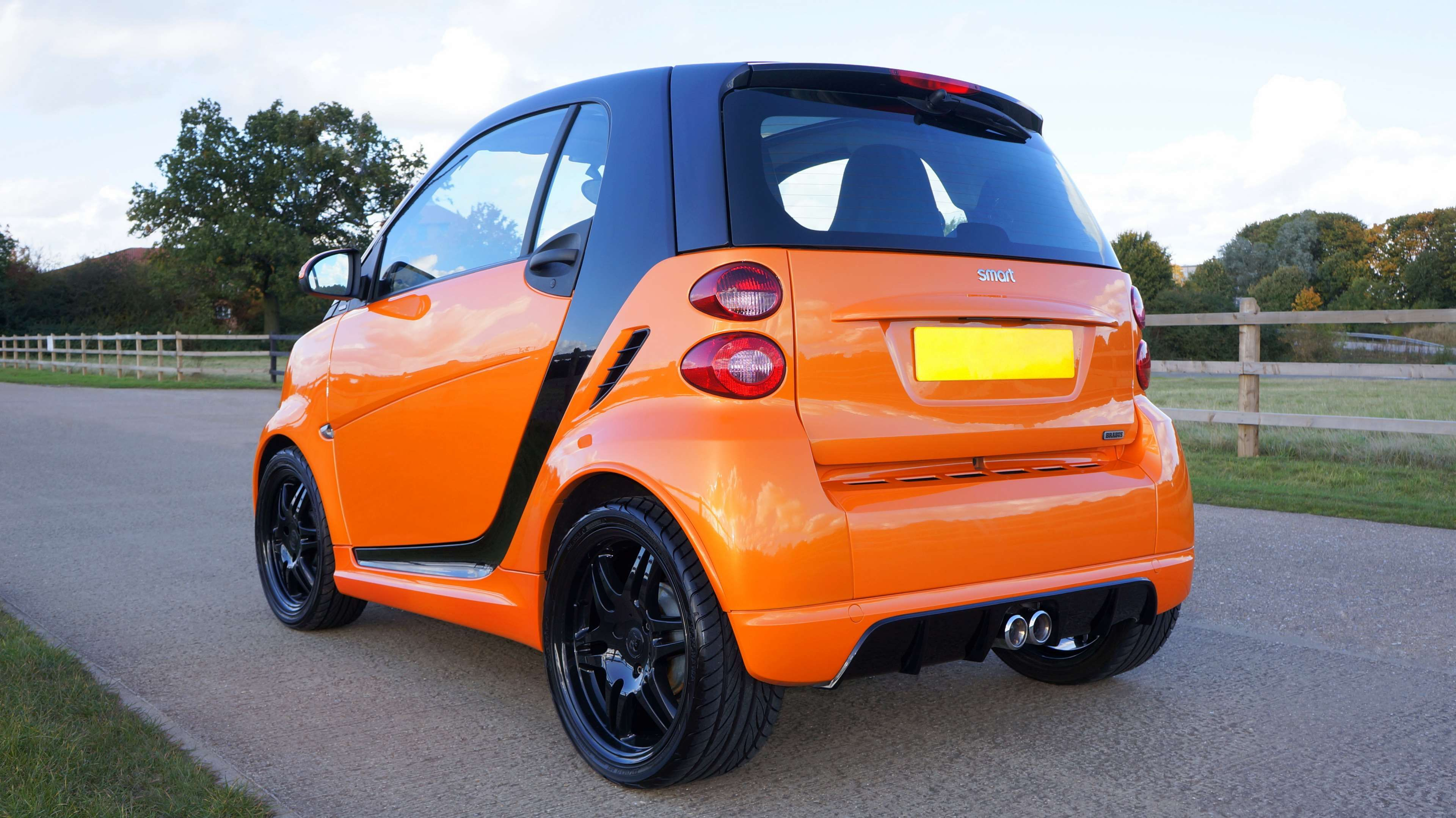 3840x2158 brabus #car #orange #smart car #wheels | Smart car, Smart fortwo, Car