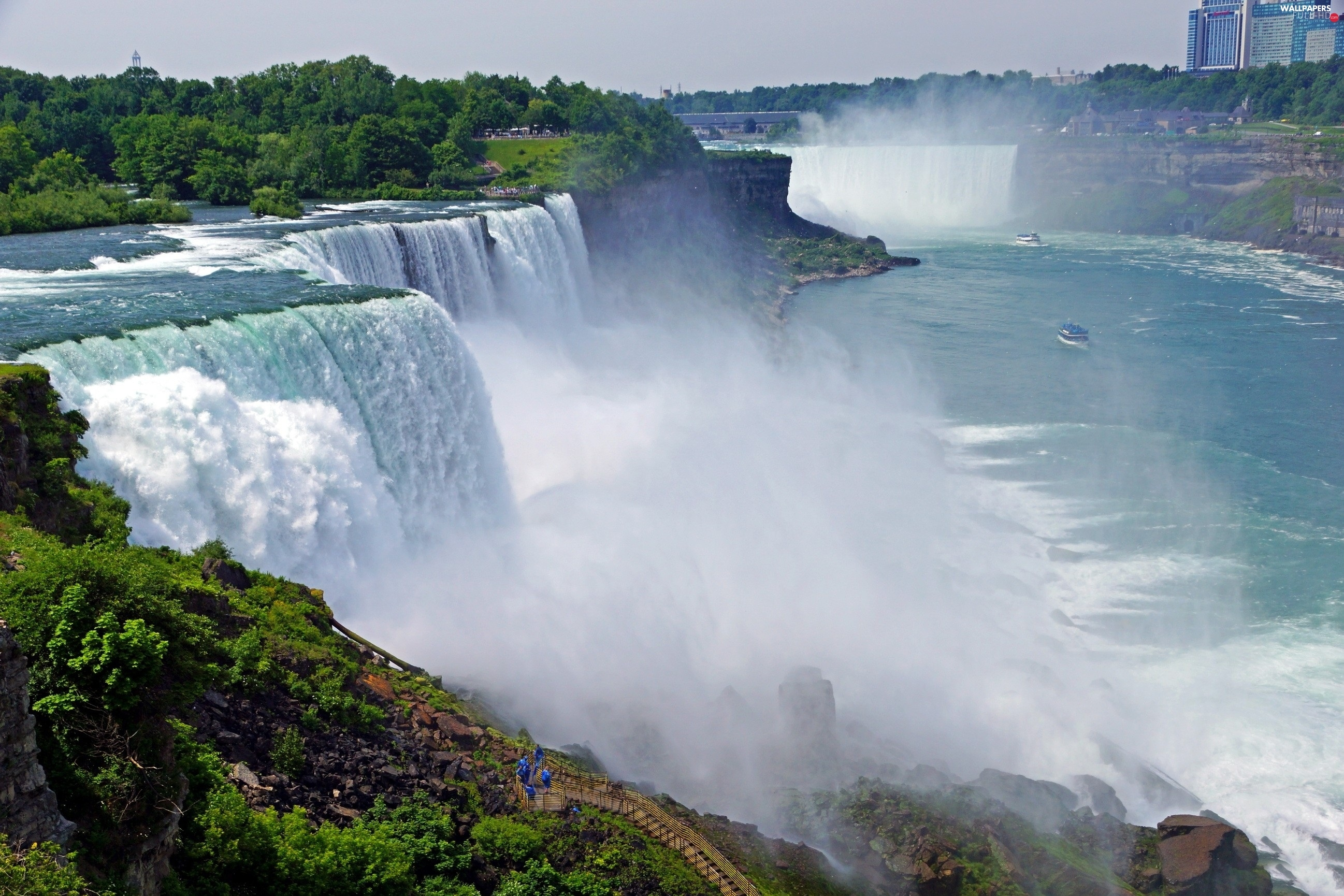 2595x1730 Niagara Falls, waterfall Full HD Wallpapers: