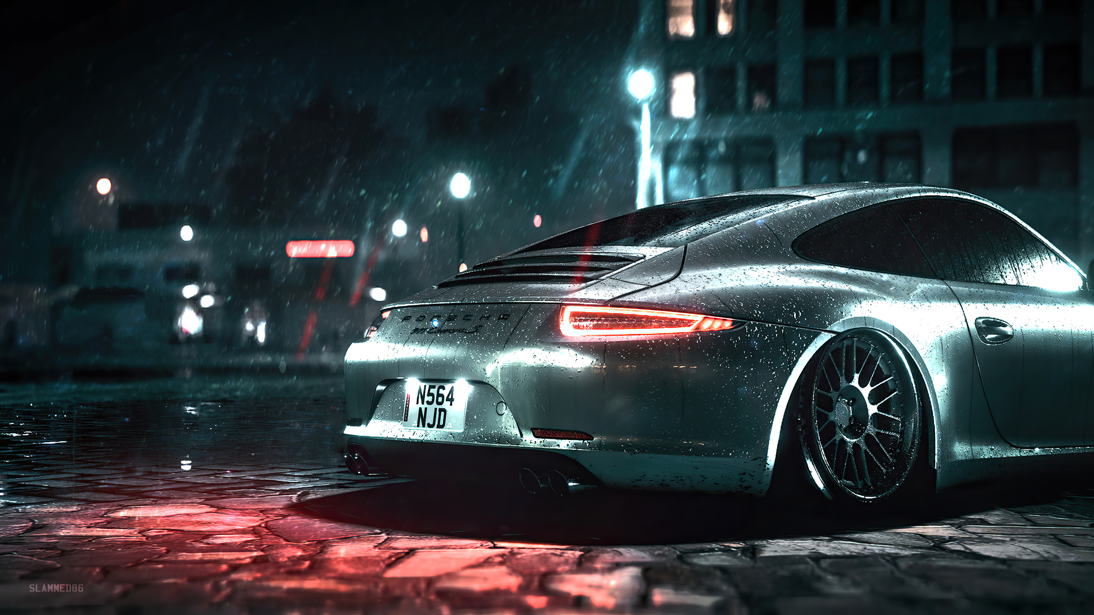 3840x2160 2021 Porsche 911 Rain 4k, HD Cars, 4k Wallpapers, Images, Backgrounds, Photos and Pictures