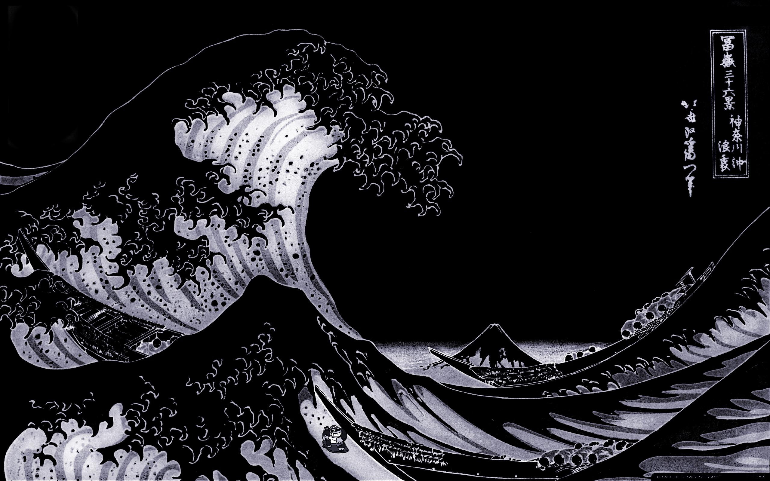 2560x1600 The Great Wave off Kanagawa With A Twist [] : r/wallpaper