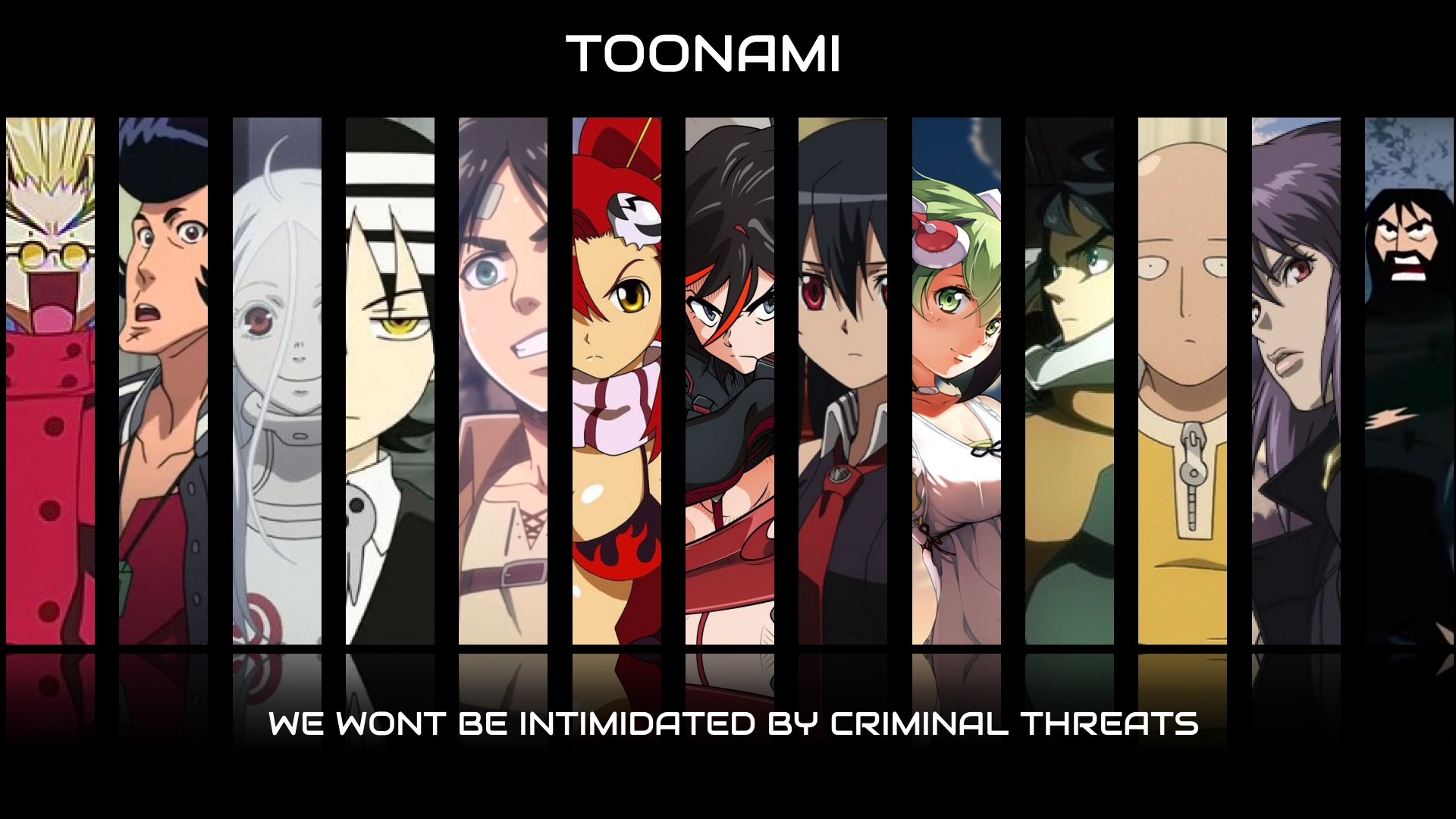 1920x1080 A few days late, but did another medley wallpaper for New Toonami's 5 Year Anniversary! Album on Imgur