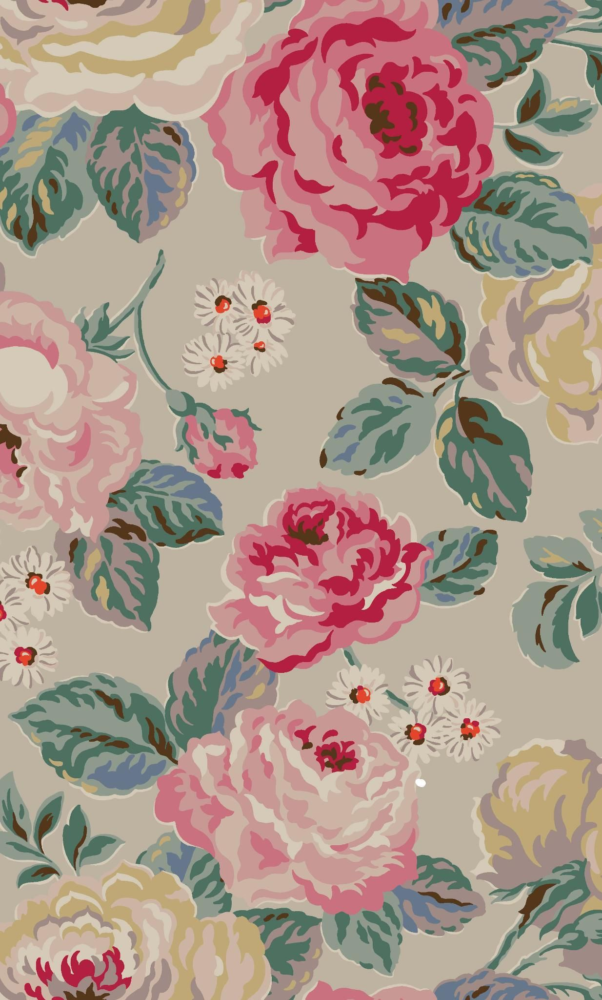 1234x2048 Forest Rose | Classic roses, reinterpreted. We've picked out pretty details with fresh, unusual co&acirc;&#128;&brvbar; | Vintage flowers wallpaper, Floral printables, Flower wallpaper