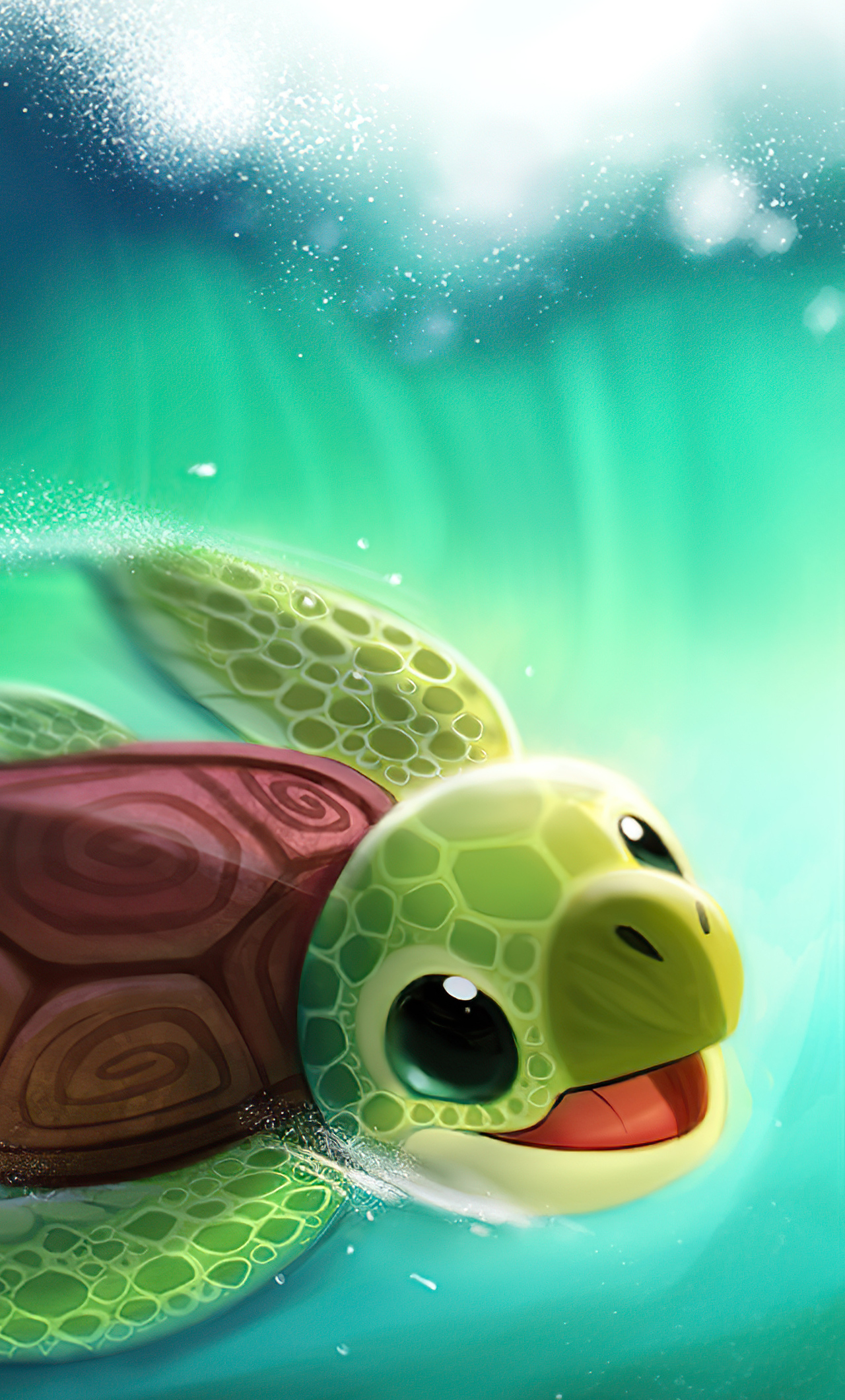 1280x2120 Turtle Surfer 4k iPhone 6+ HD 4k Wallpapers, Images, Backgrounds, Photos and Pictures