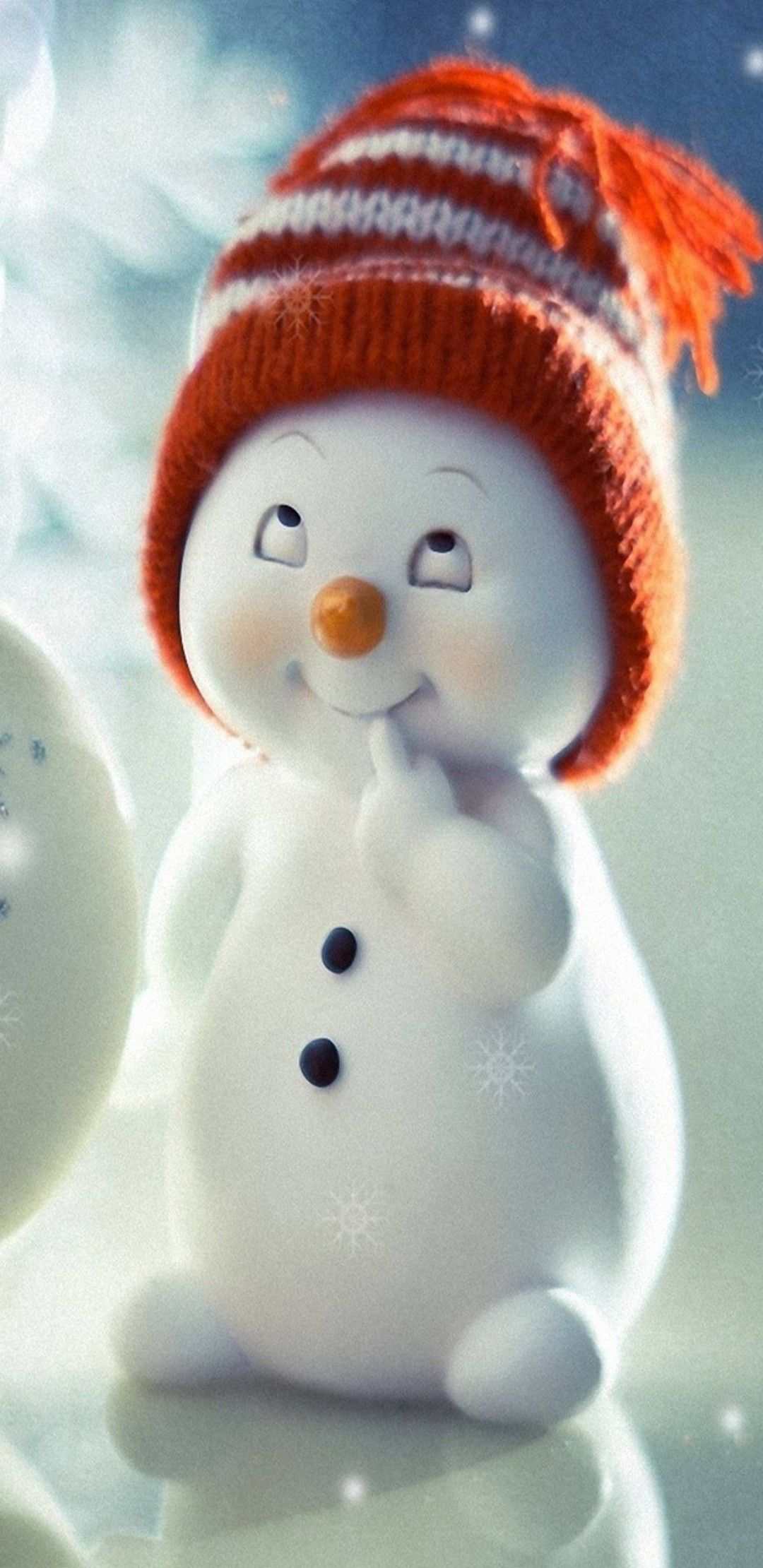 1080x2220 Pin by Gladys Alvear de Ortega on NAVIDAD | Snowman wallpaper, Cute snowman, Christmas phone wallpaper