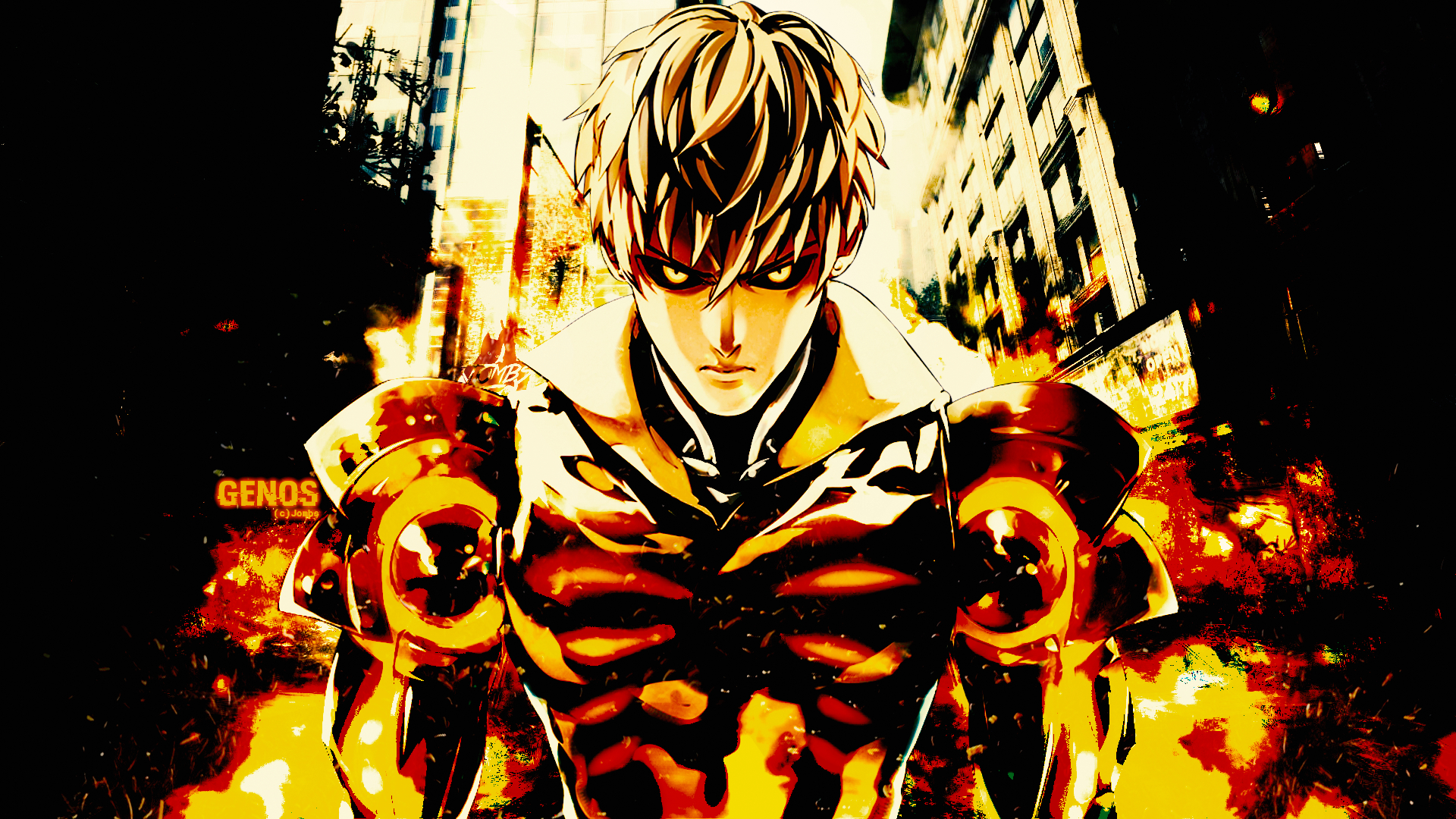 1920x1080 Anime One-Punch Man Genos (One-Punch Man) Wallpaper | Anime, One punch man, One punch man poster