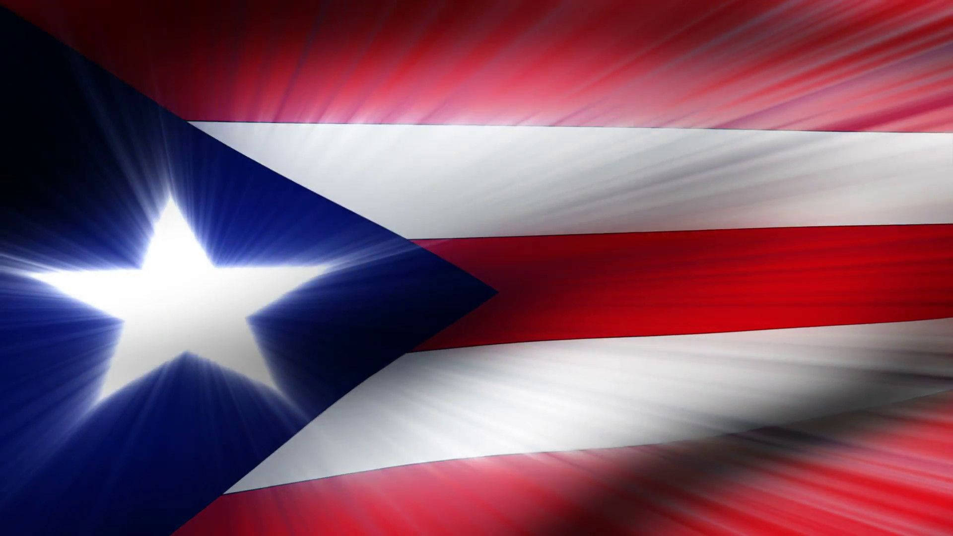1920x1080 Download Puerto Rican Flag Flashing Light Effect Wallpaper