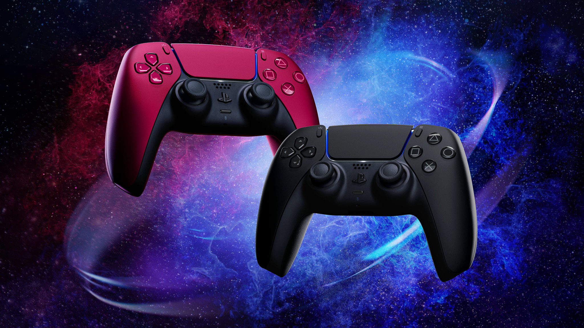 2048x1152 2 Playstation 5 controller in space
