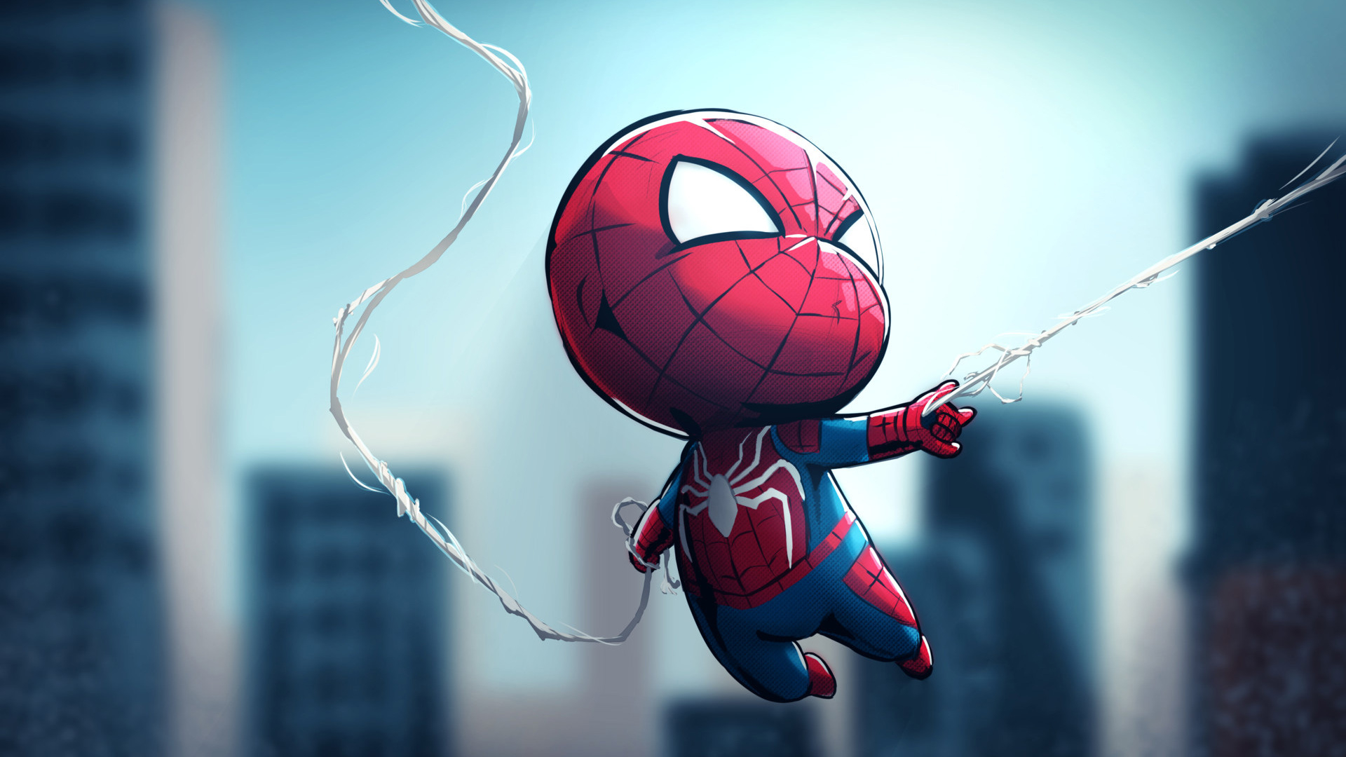1920x1080 Chibi Spiderman Laptop Full HD 1080P HD 4k Wallpapers, Images, Backgrounds, Photos and Pictures