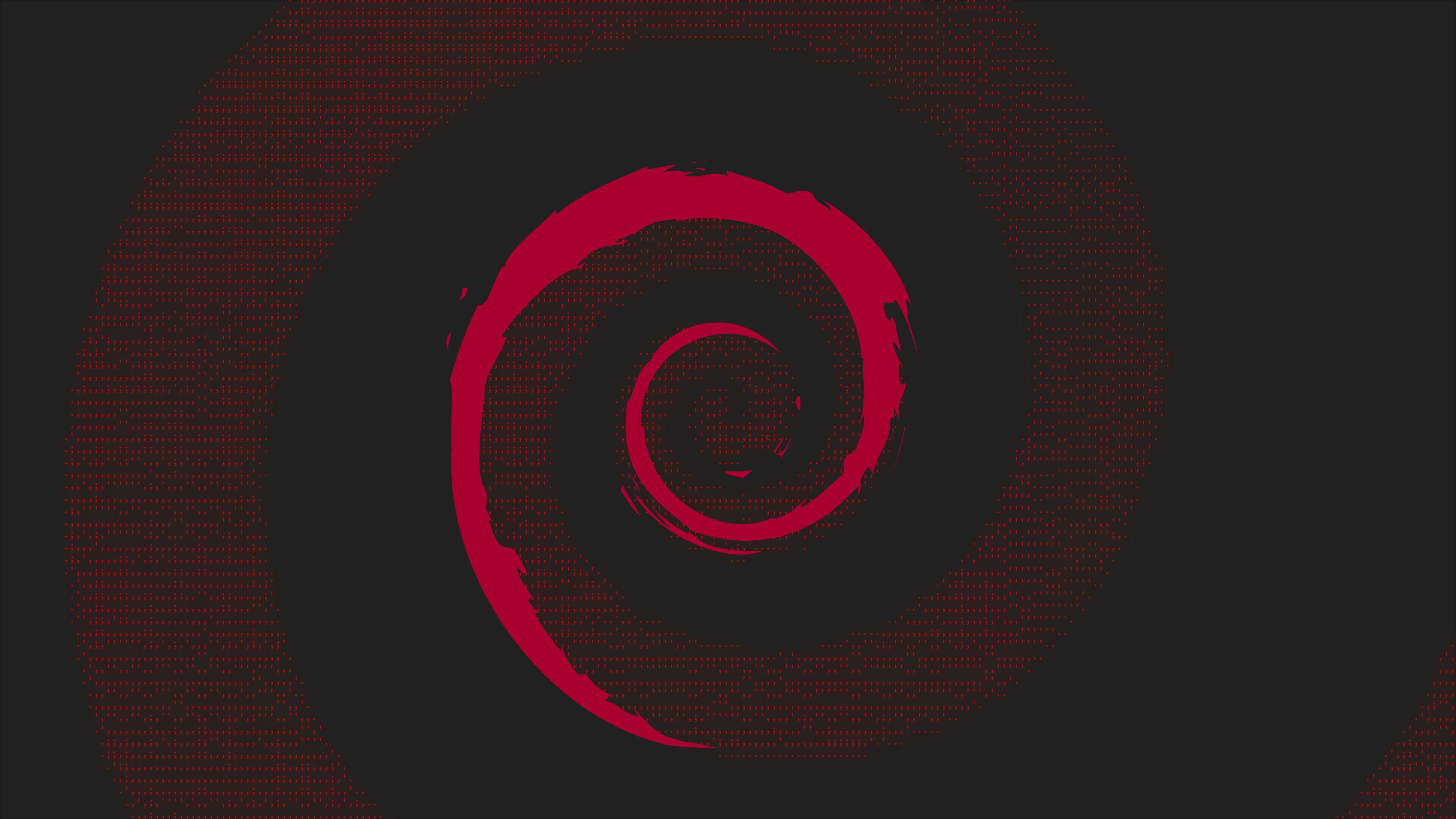3840x2160 red and black swirl wallpaper, red coil graphic wallpaper #Debian #Linux #minimalism material minimal neon glow ASCII art&acirc;&#128;&brvbar; | Graphic wallpaper, Ascii art, Wallpaper