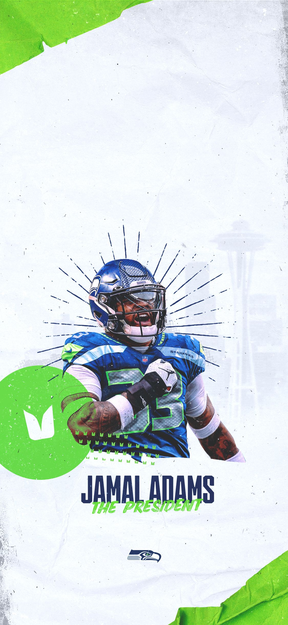 1125x2436 Jamal Adams #33 | Seattle seahawks football, Seahawks players, Nfl football art