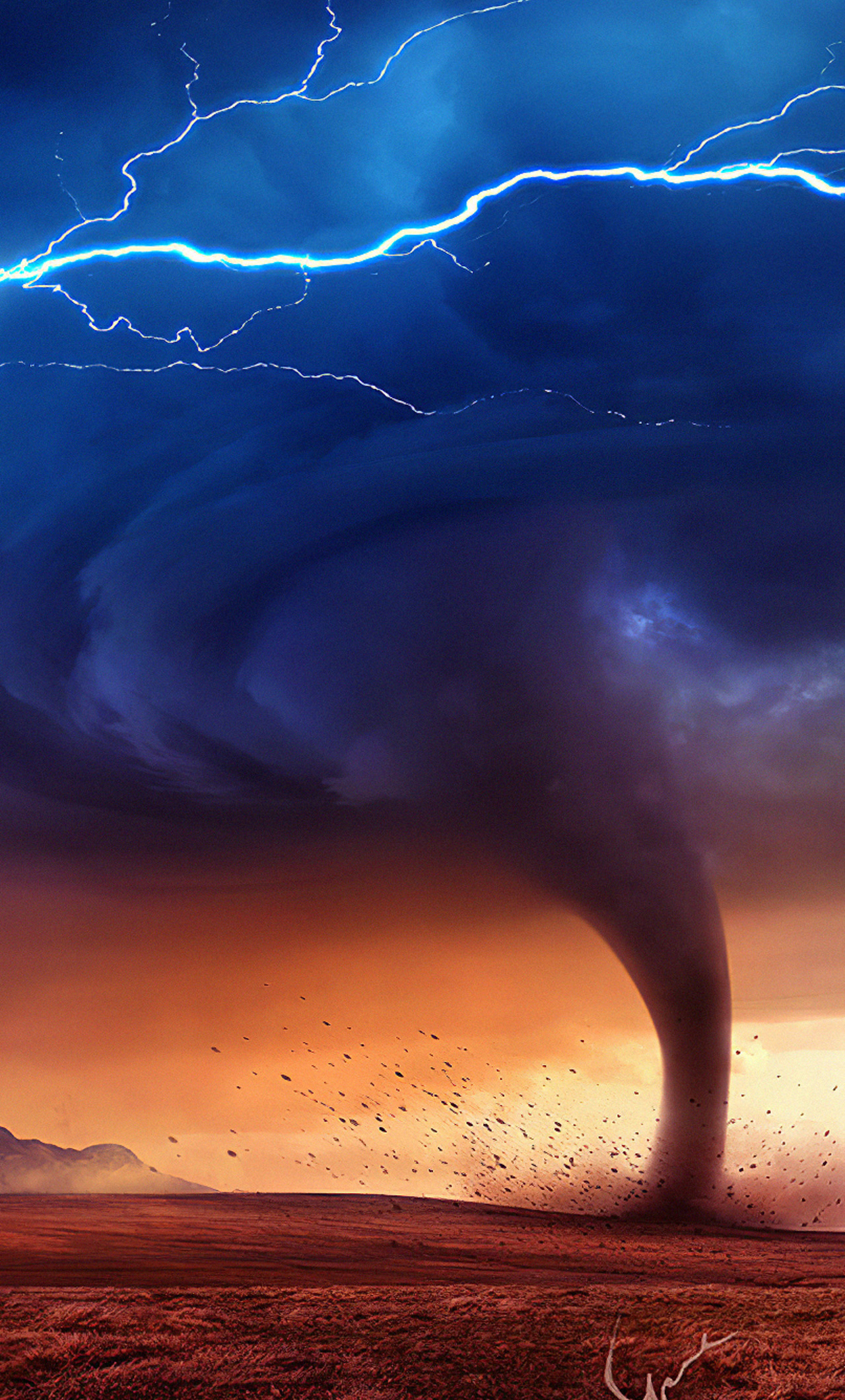 1280x2120 Tornado Art iPhone 6+ HD 4k Wallpapers, Images, Backgrounds, Photos and Pictures