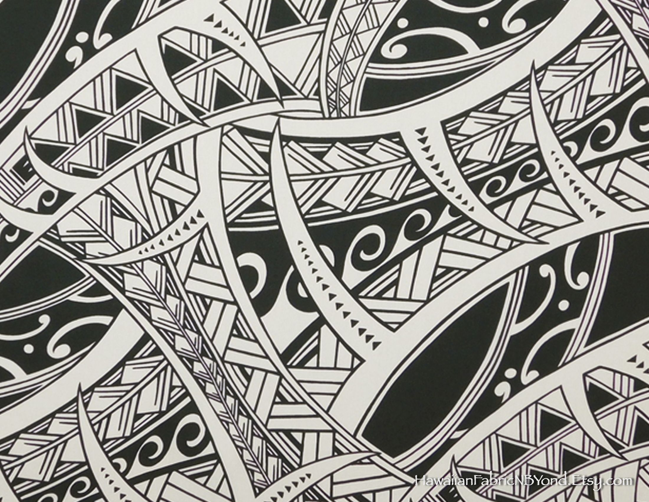 2200x1700 TATTOO Fabric: Polynesian tribal tattoo, tapa patterns. One of the best for Lavalava, Aloha shirts, and dresses! Che&acirc;&#128;&brvbar; | Maori tattoo, Hawaiian tattoo, Samoan tatt