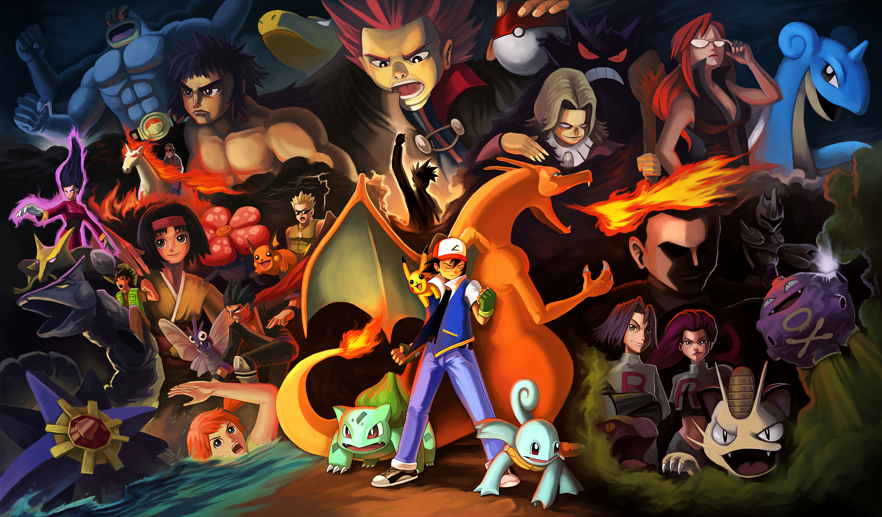 3000x1758 Blaine (Pok&Atilde;&copy;mon) HD Wallpapers and Backgrounds