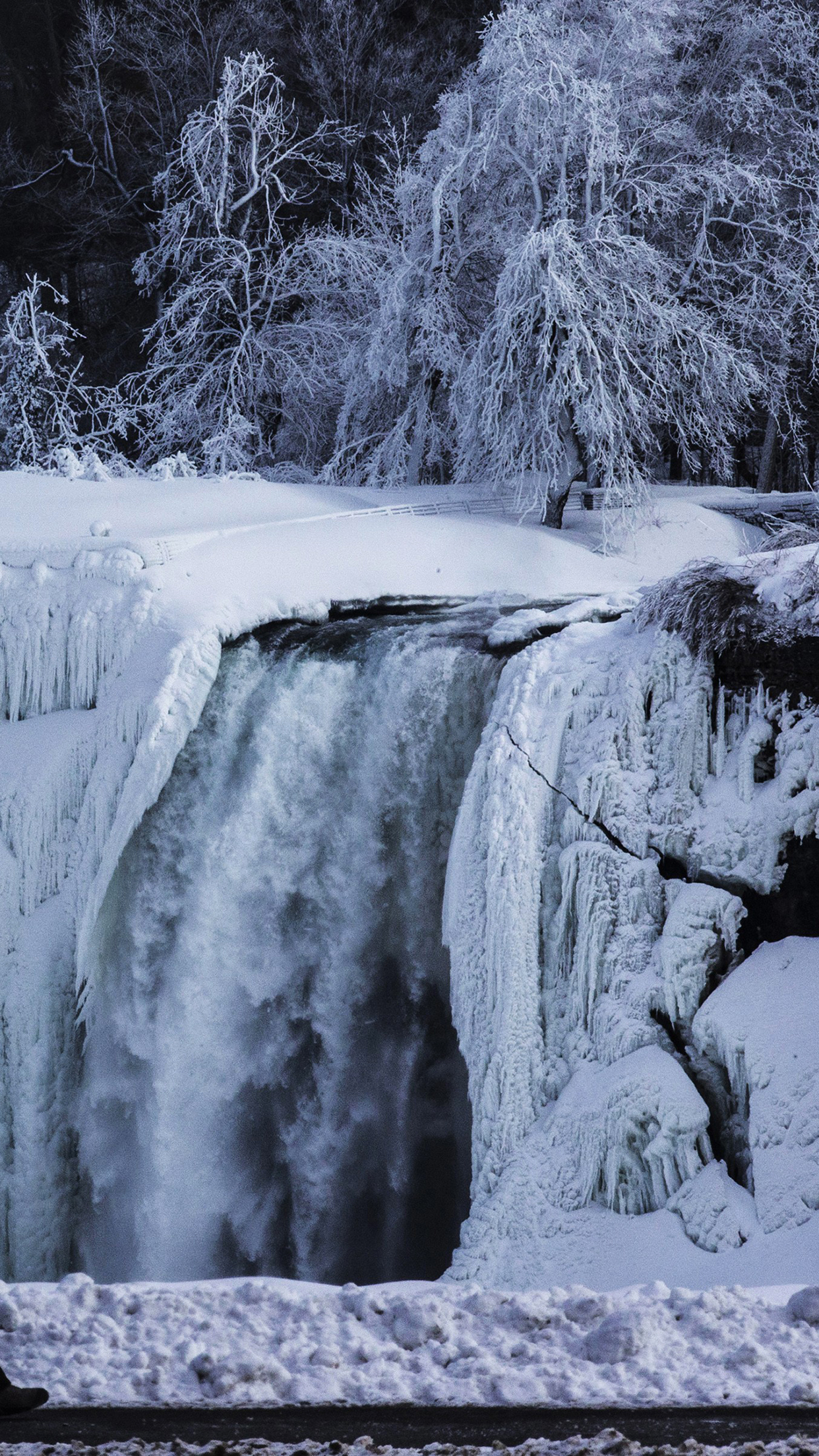 1242x2208 Frozen Niagara falls Wallpaper for iPhone 11, Pro Max, X, 8, 7, 6 Free Download on 3Wallpapers
