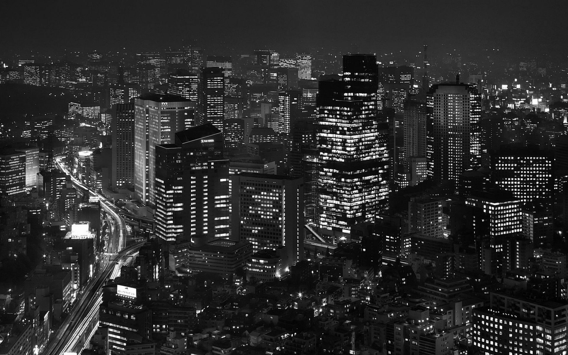 1920x1200 Tokyo Black and White Wallpapers