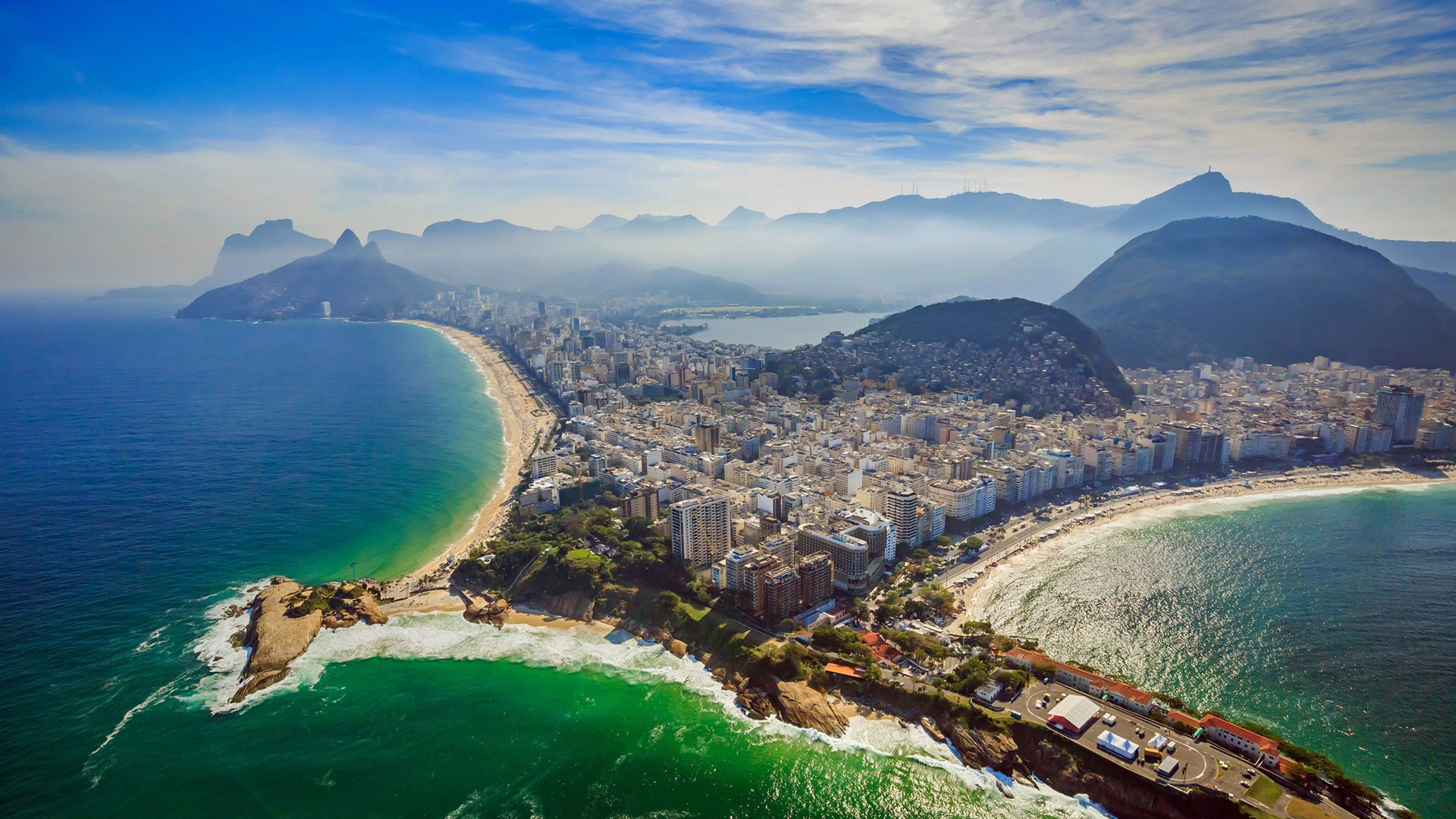 3840x2160 Rio De Janeiro Copacabana Beach And Ipanema Beach Aerial View Ultra Hd 4k Wallpapers For Desktop \u0026 Mobiles 3840&Atilde;&#151;2160&acirc;&#128;&brvbar; | Copacabana beach, Aerial view, Ipanema beach