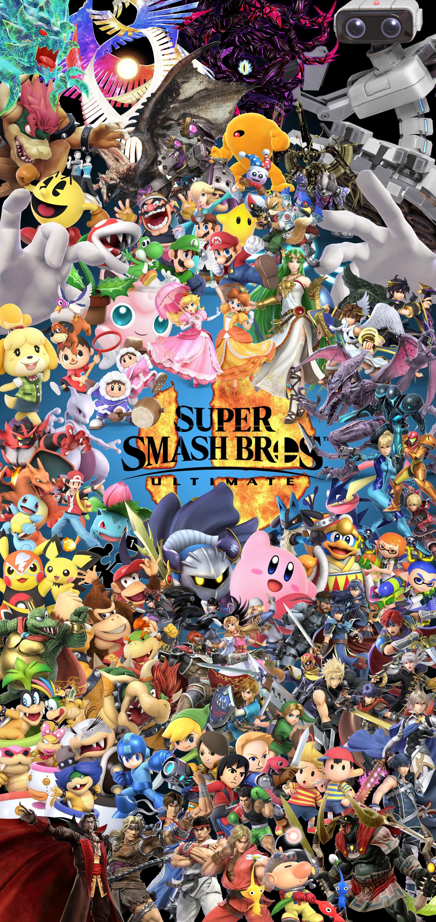 1440x3040 Smash Bros Mobile Wallpapers