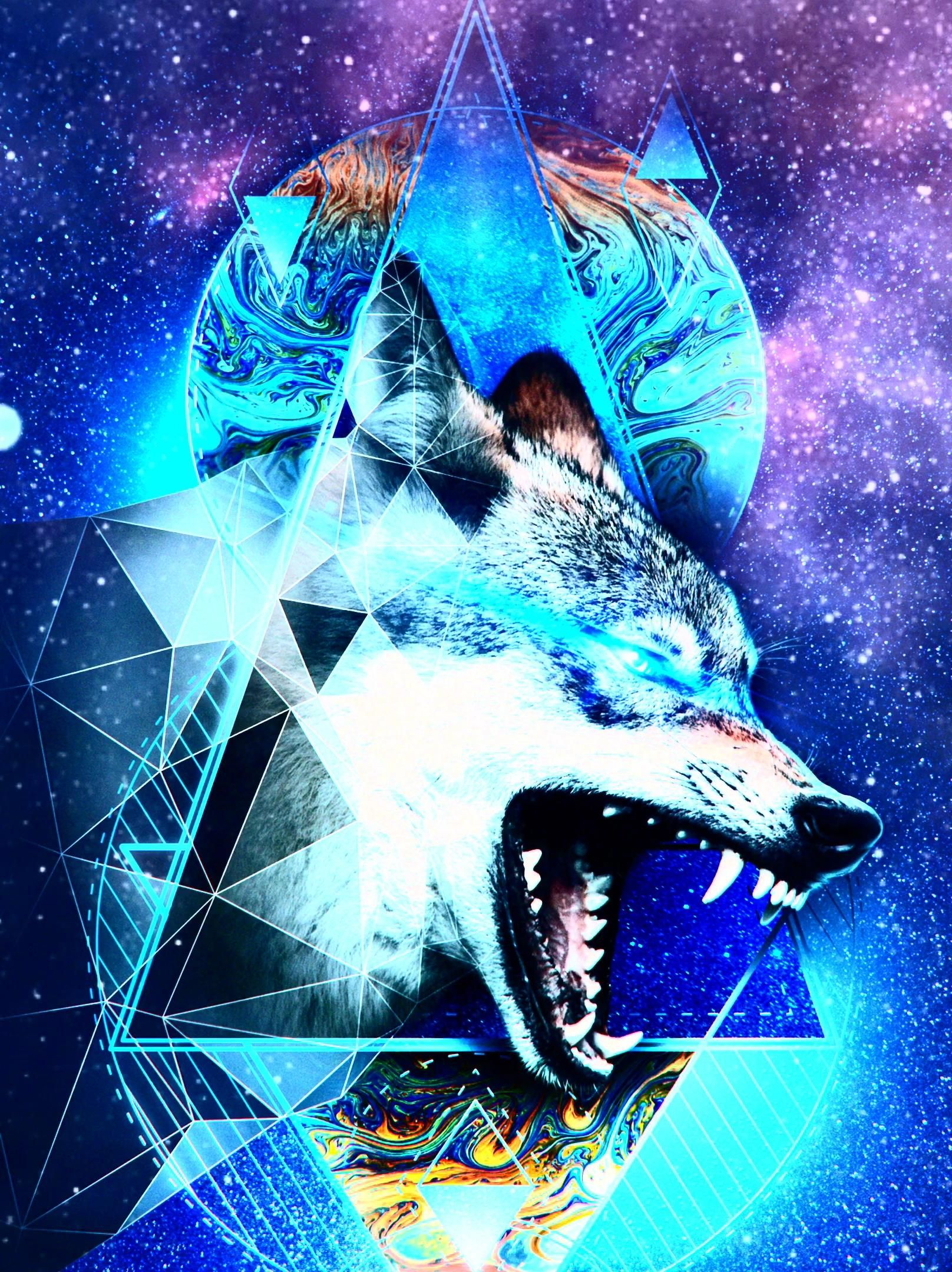 1616x2160 Pin by Digital Video Art Alive on 2020 Digital Art Alive [Video] | Wolf wallpaper, Galaxy wolf, Galaxies wallpaper