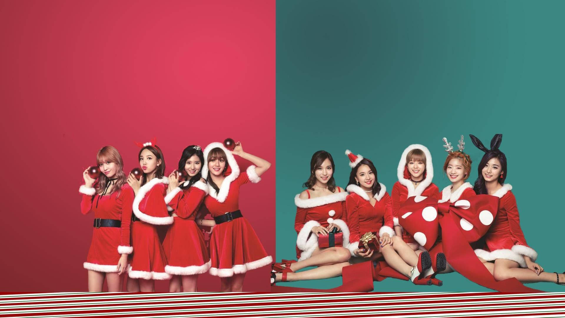 1920x1080 Download Twice Santa Claus Outfit Wallpaper