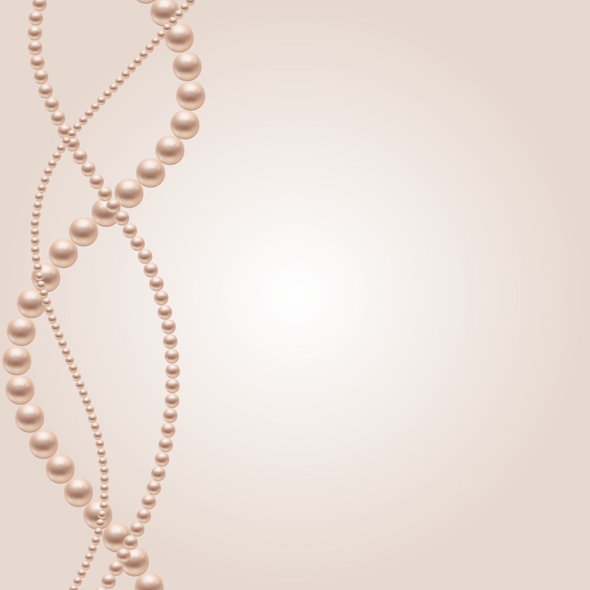 1920x1920 Abstract natural pastel string of pearls background. Vector Illustration 2607687 Vector Art