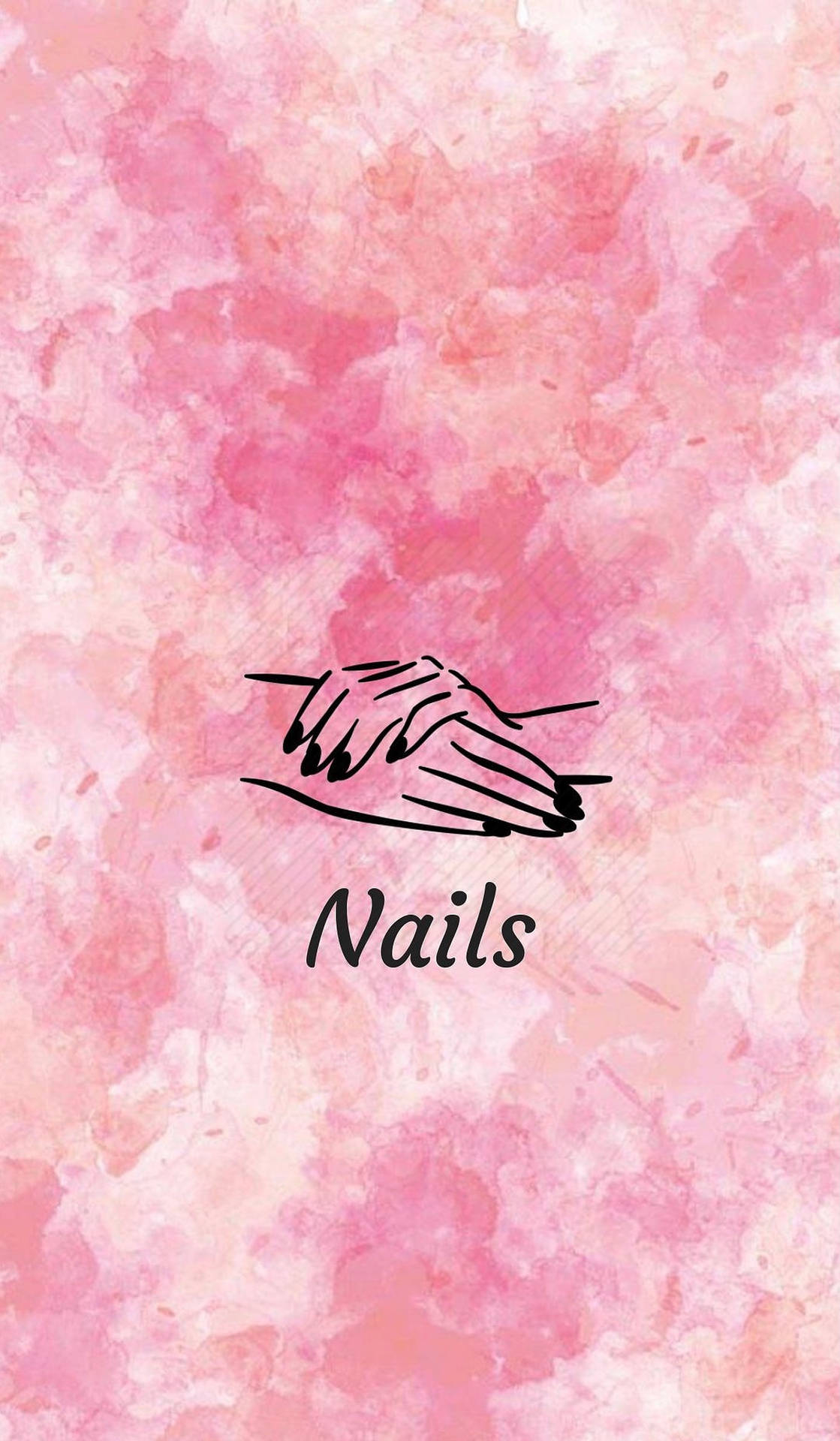 1119x1920 Download Aesthetic Marbled Nails Wallpaper
