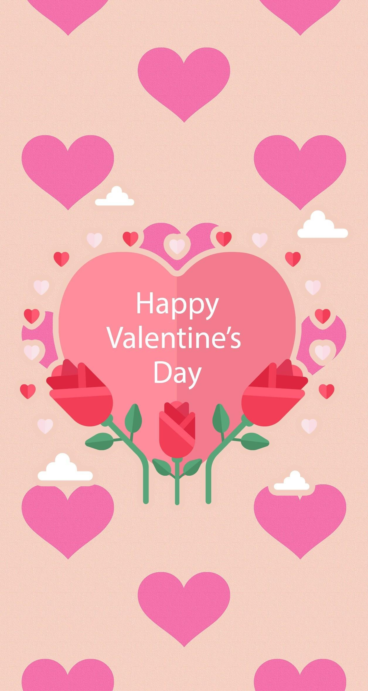 1256x2353 Aesthetic Valentines Day Wallpaper