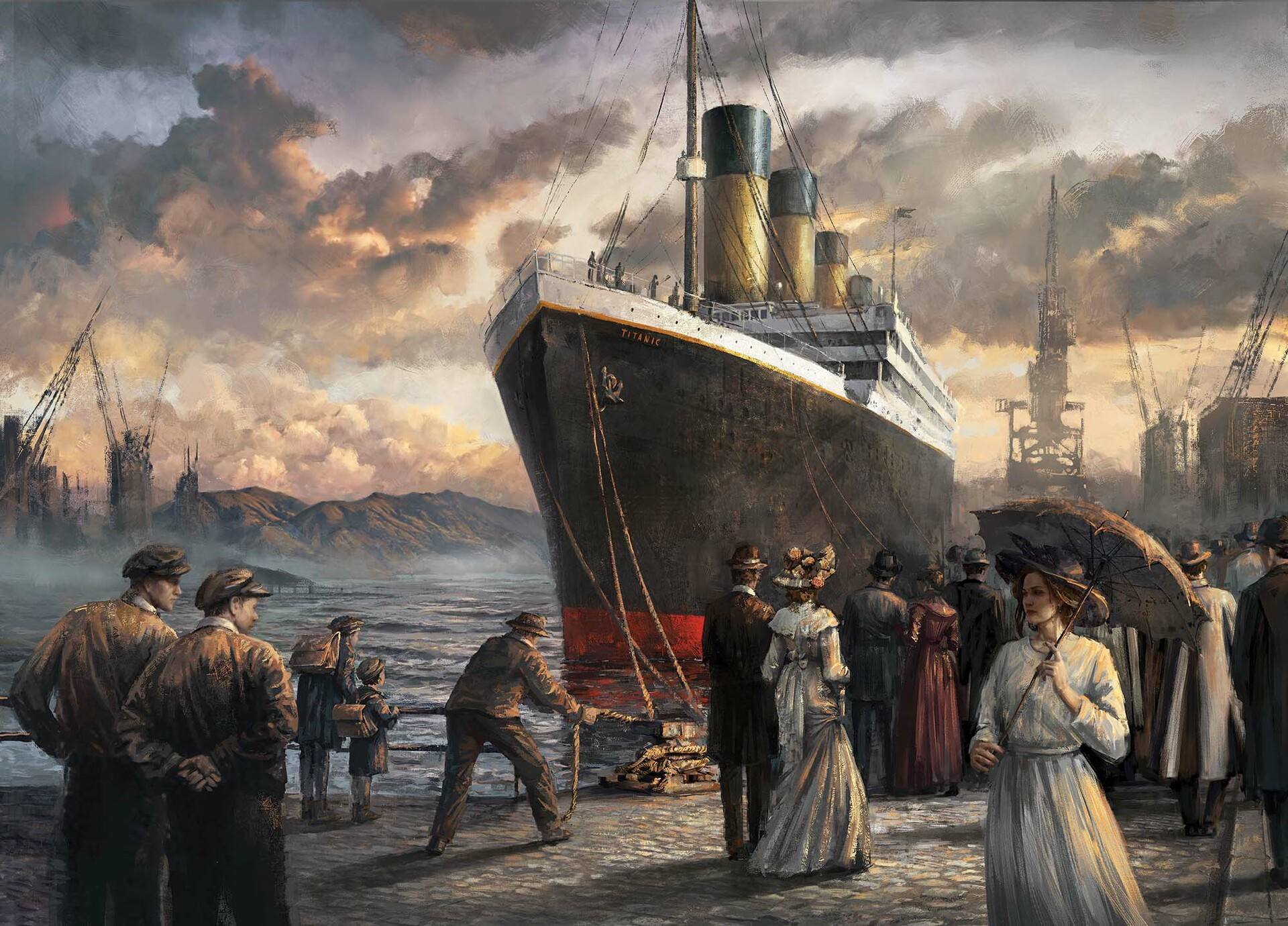 1920x1380 Wallpaper : artwork, history, ship, vehicle, Titanic WallpaperManiac 1930715 HD Wallpapers