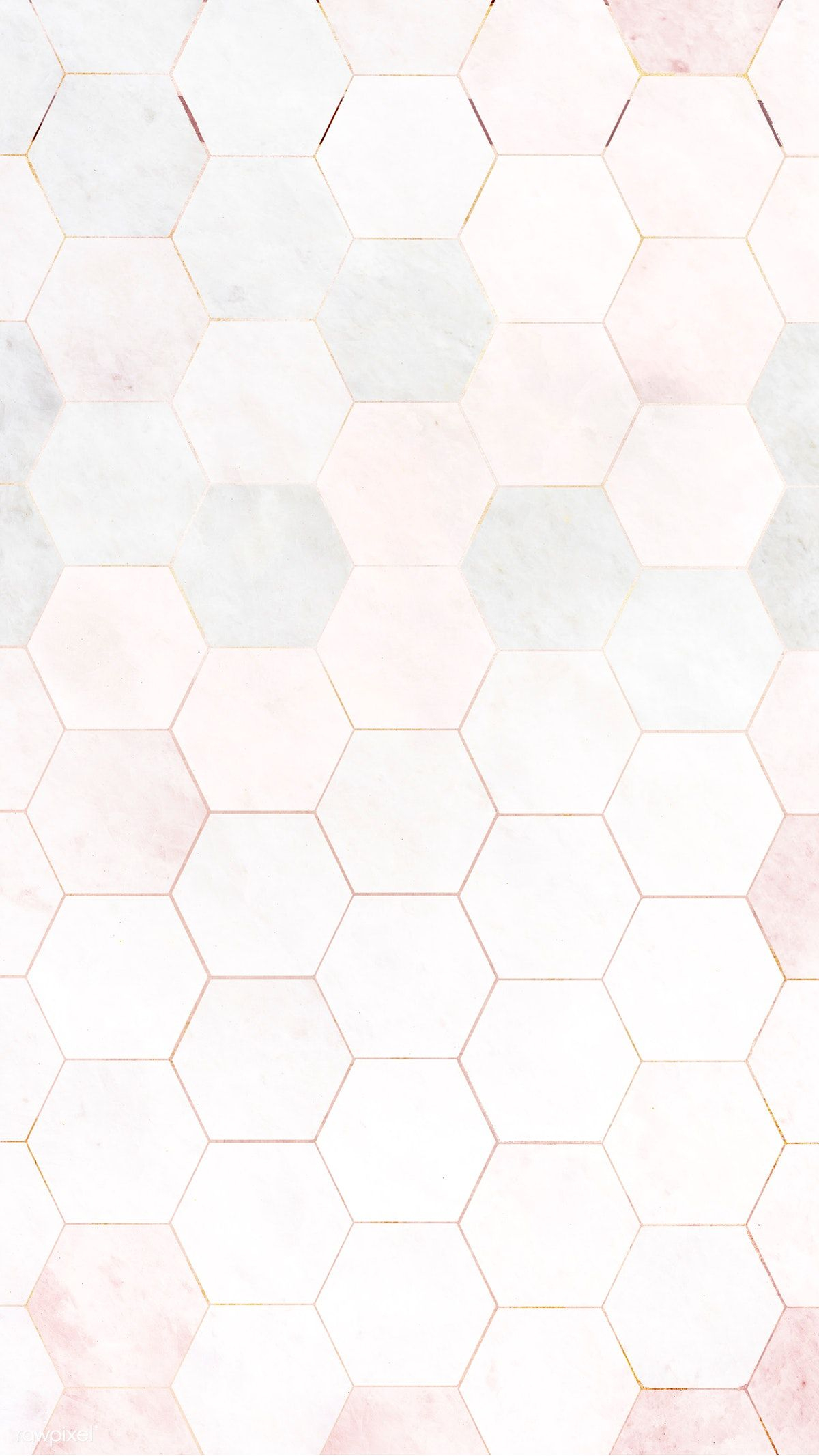 1200x2133 Hexagon pink marble tiles pattern mobile phone wallpaper | premium image by / Techi #vector #vecto&acirc;&#128;&brvbar; | Pink marble background, Pink marble, Marble tiles